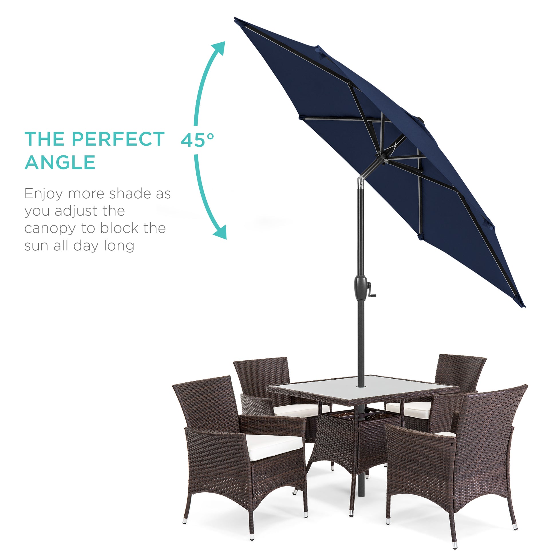best choice products 15 twin patio umbrella canopy sky2837 All-Weather Patio Umbrella