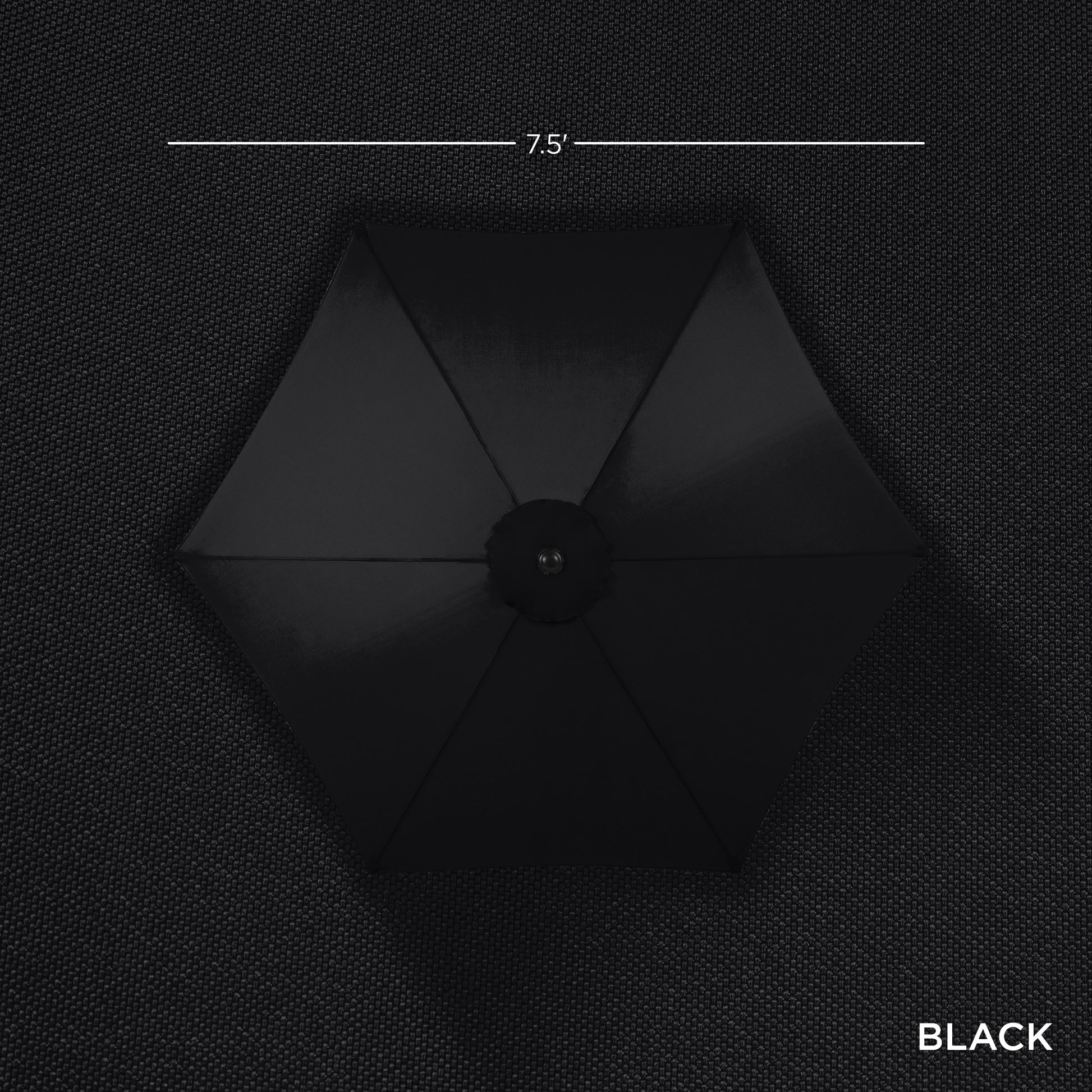 Outdoor Market Patio Umbrella w/ Push Button Tilt, Crank Lift - 7.5ft