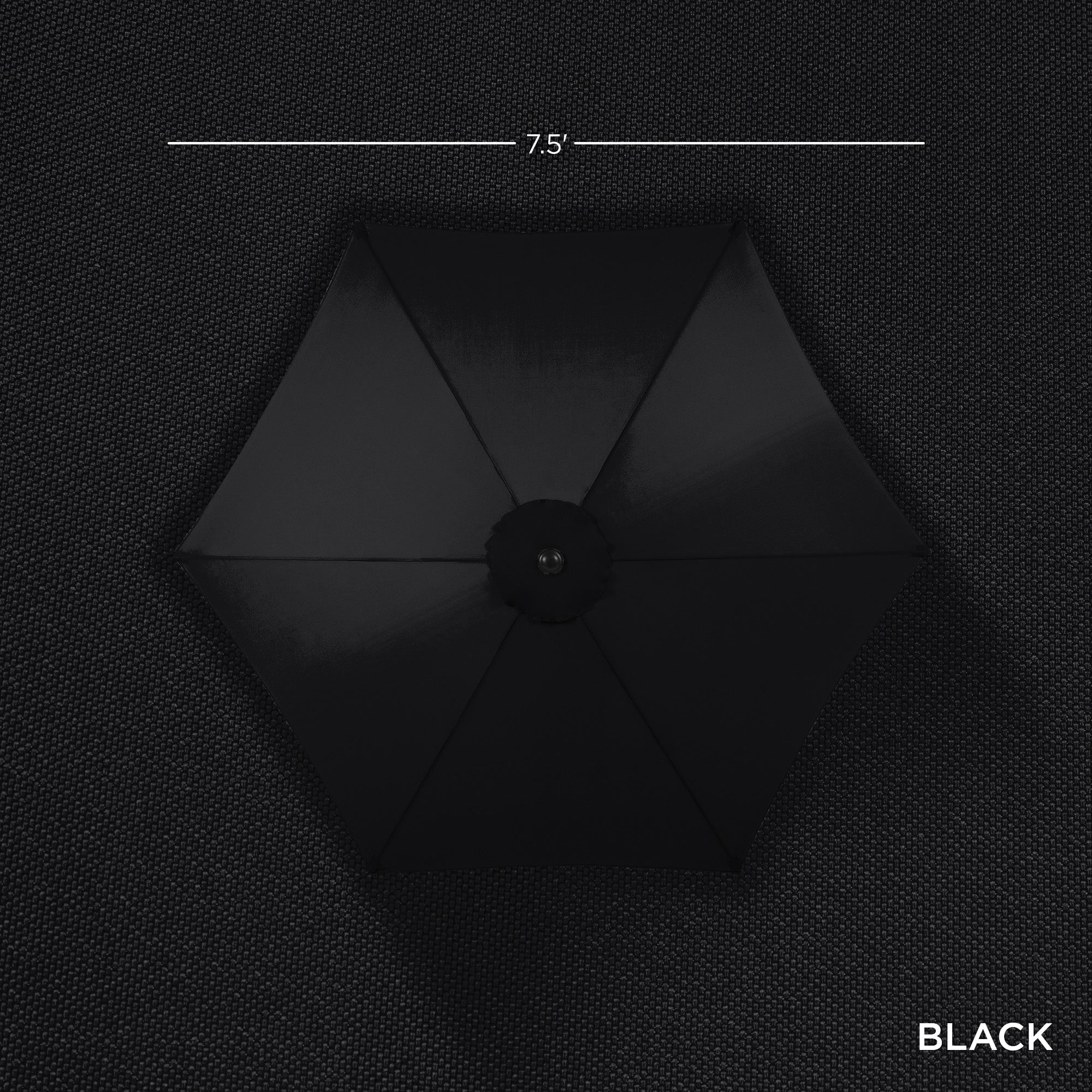 Outdoor Market Patio Umbrella w/ Push Button Tilt, Crank Lift - 7.5ft