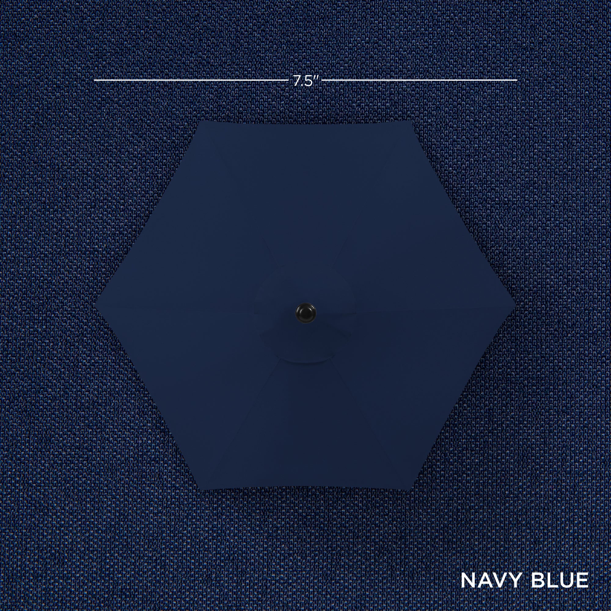 Outdoor Solar Patio Umbrella w/ Push Button Tilt, Crank Lift - 7.5ft