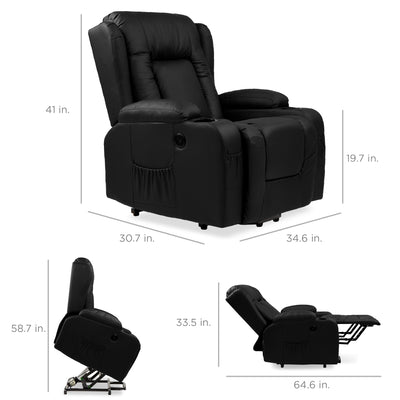 Hank Power Lift Heated Massage Recliner