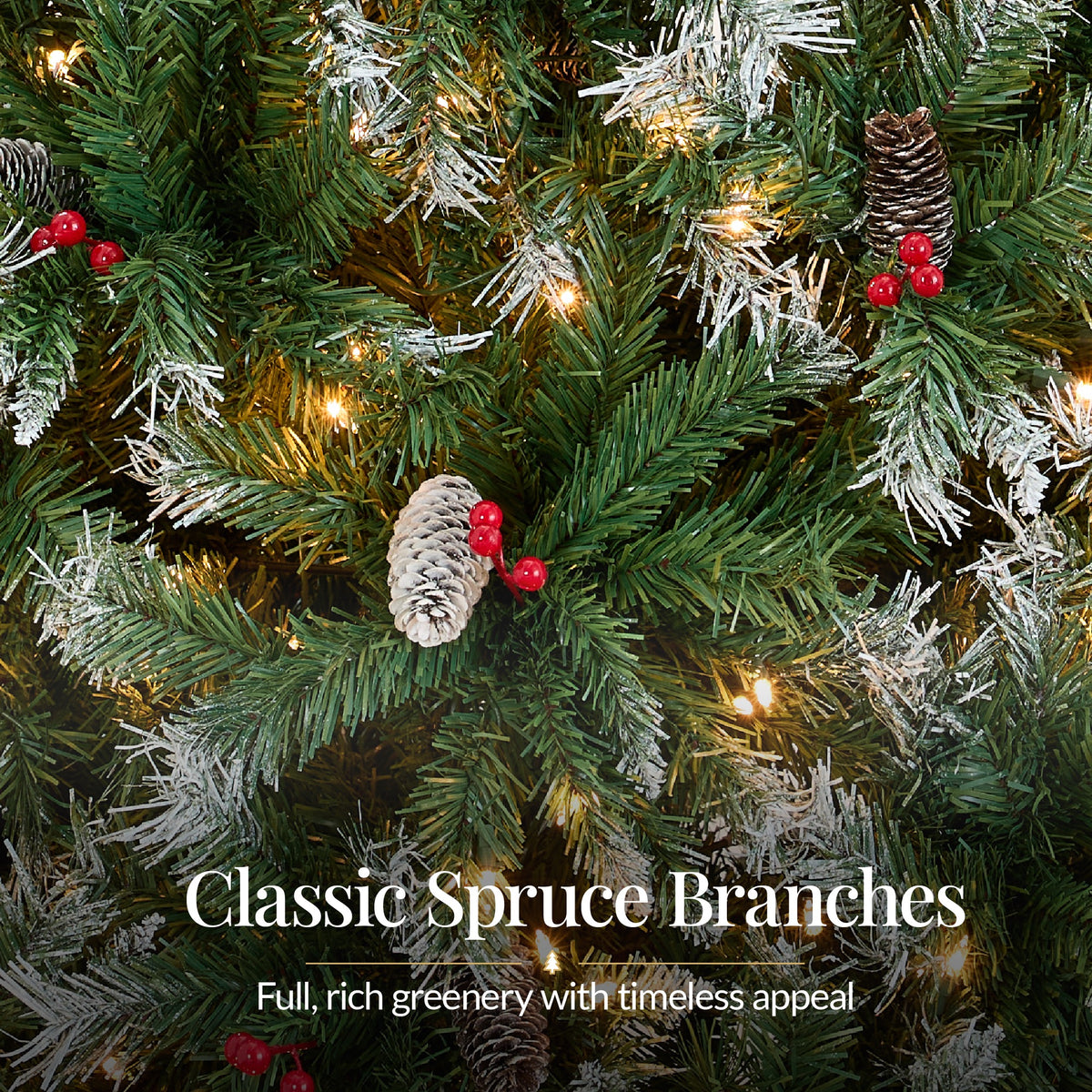 Pencil Christmas Tree PreLit Twinkling Lights PreDecorated Artificial Pine