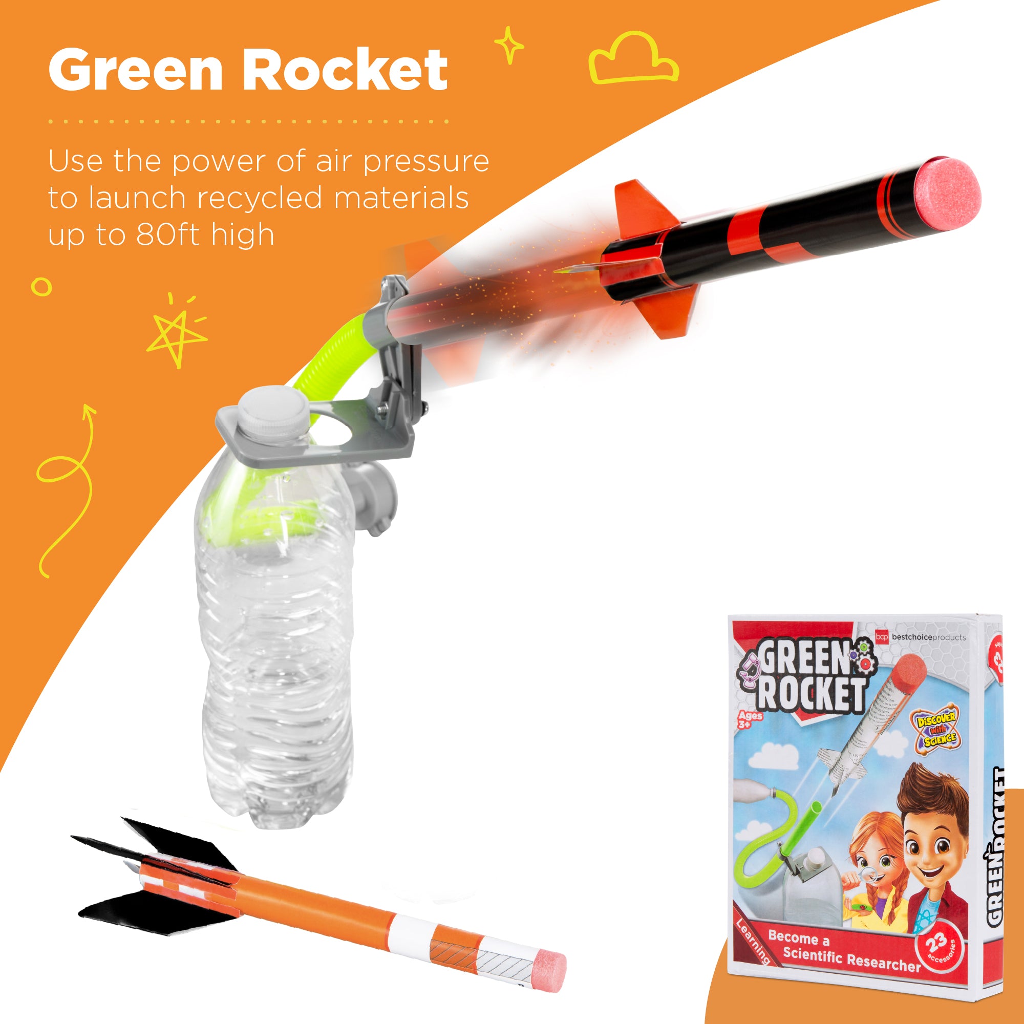4-in-1 Science Project Kit, STEM & STEAM DIY Lab Experiments for