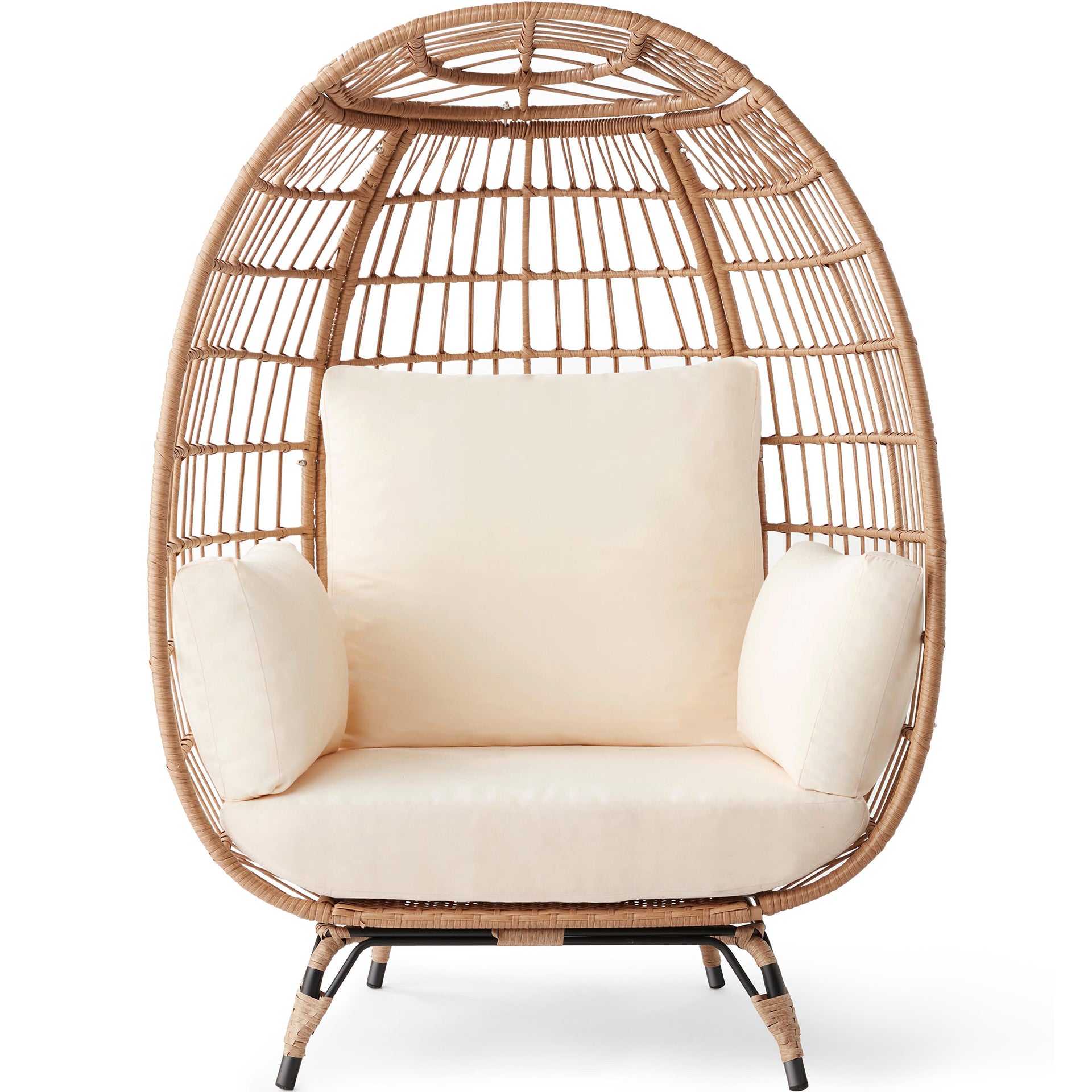 Wicker Egg Chair Oversized Indoor Outdoor Patio Lounger – Best