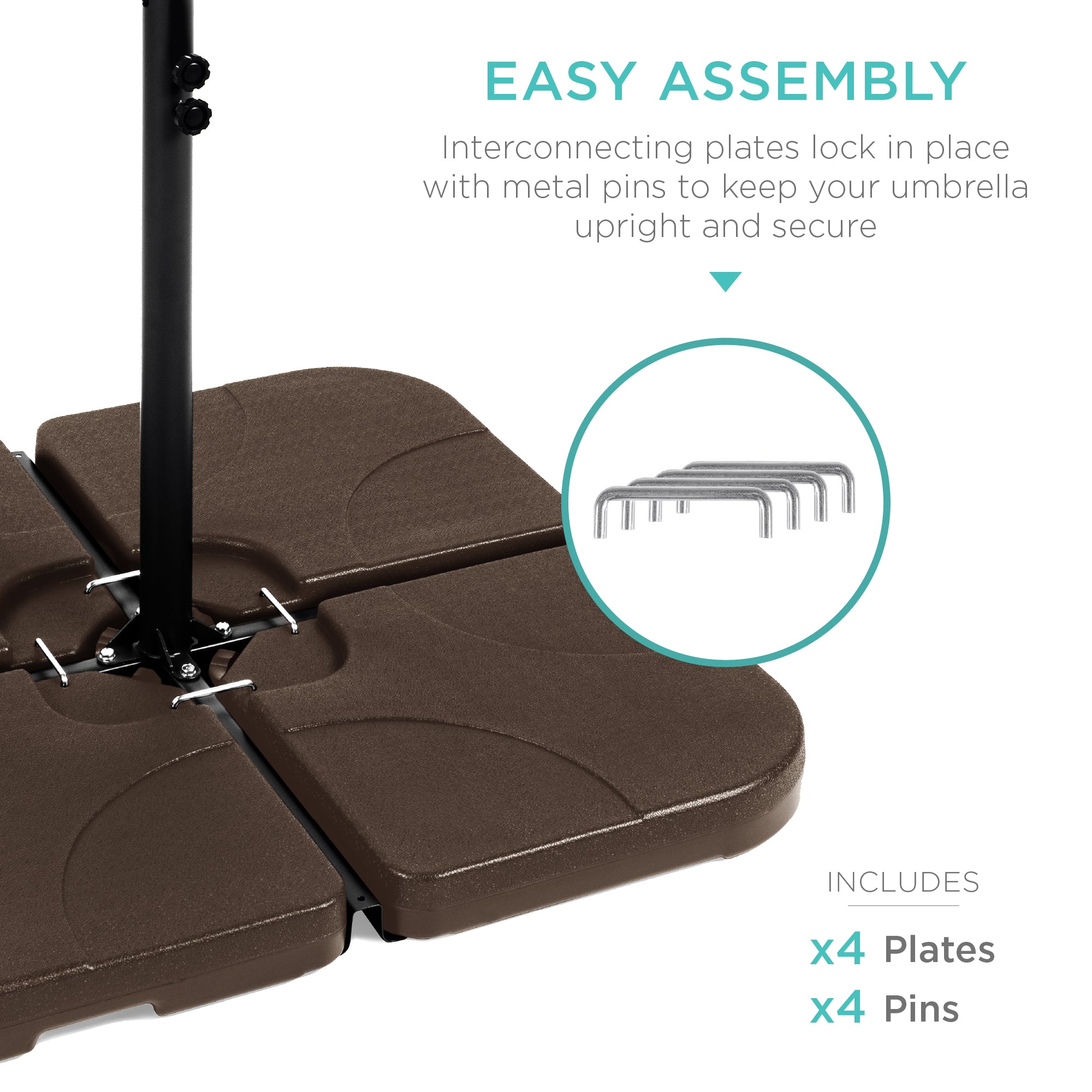 best choice products 18 patio umbrella base stand Cantilever Offset Umbrella Stand