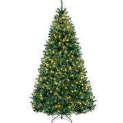 Premium Artificial Pre-Lit Pine Christmas Tree w/ 1,000 Tips, 250 Lights
