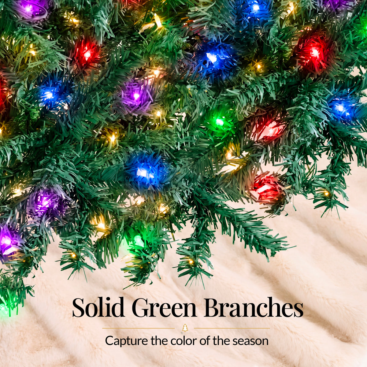 Artificial Christmas Tree with Viral Twinkling Lights, PreLit Holiday Pine