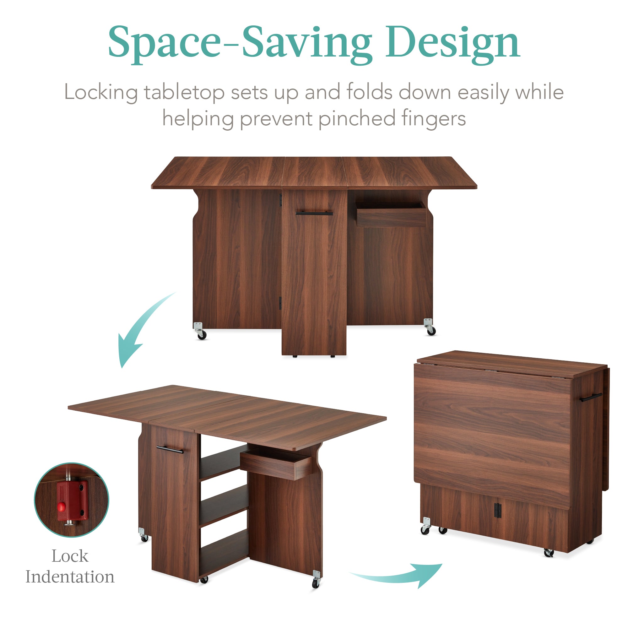 Collapsible Display Table Portable Folding Table With Literature ...