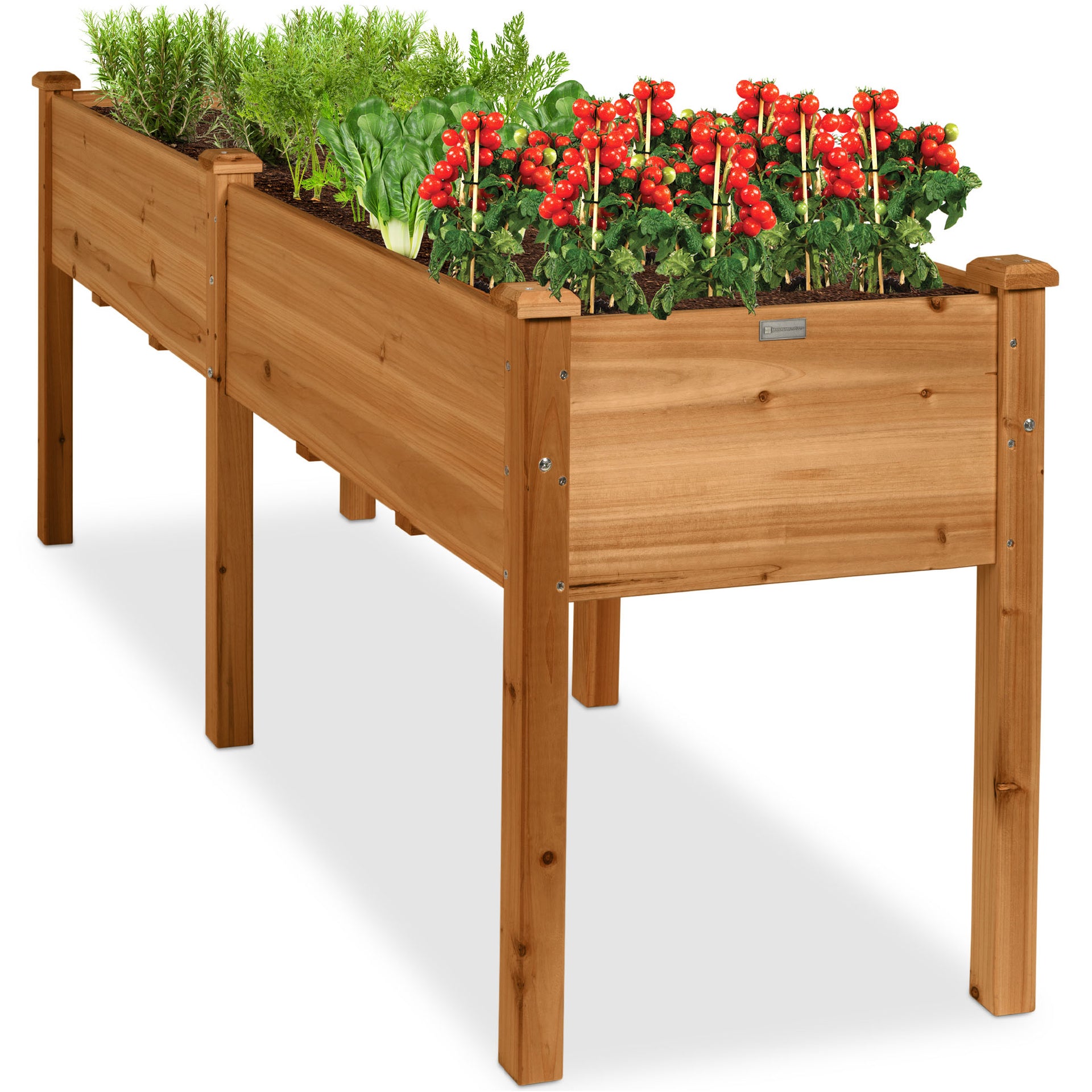 raised plant stand indoor Raised Garden Bed, Elevated Wood Garden Planter Stand