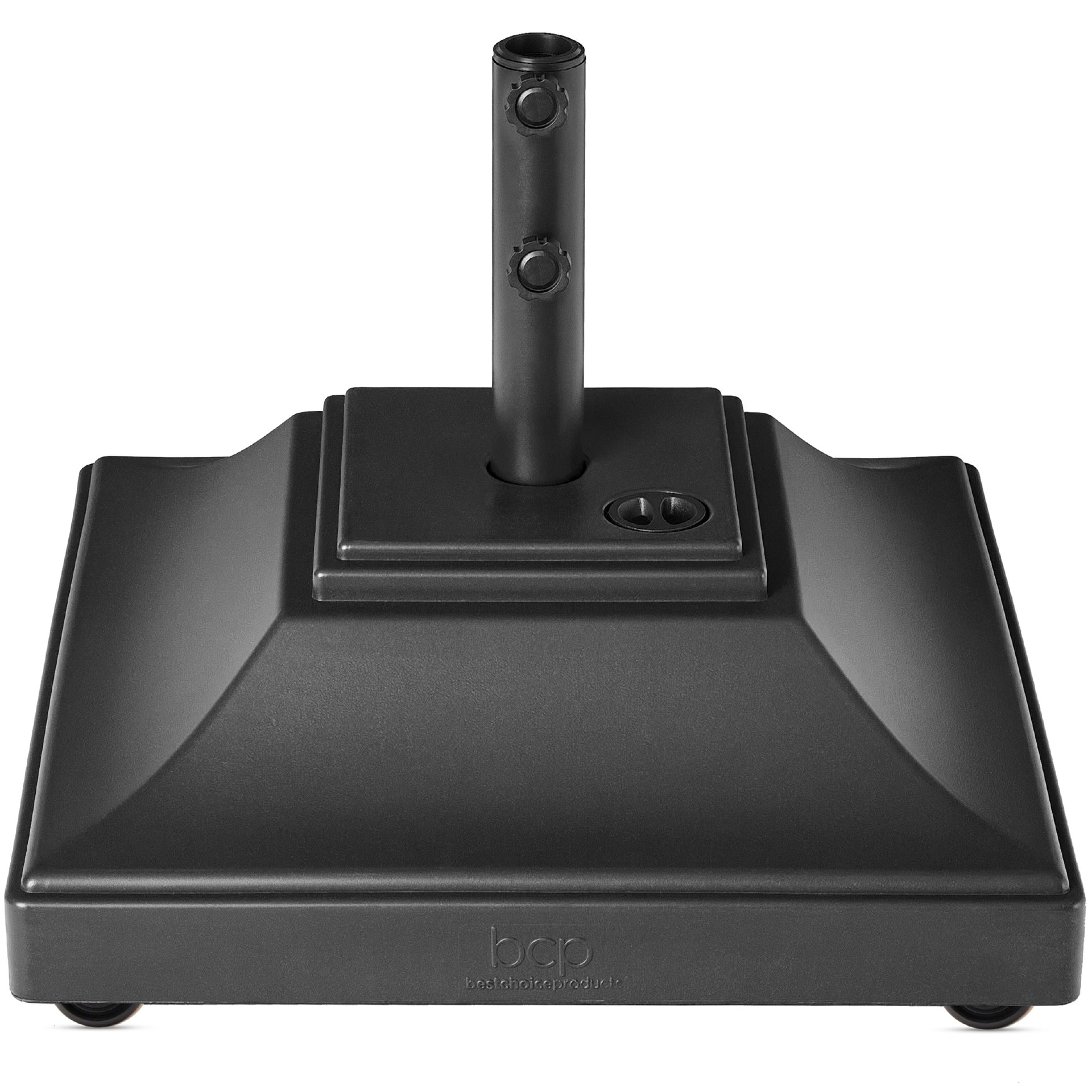 bcp plastic patio umbrella base Mobile Umbrella Base, Fillable Stand w/ 4 Wheels, 2 Locks, 120lb Capac –  Best Choice Products