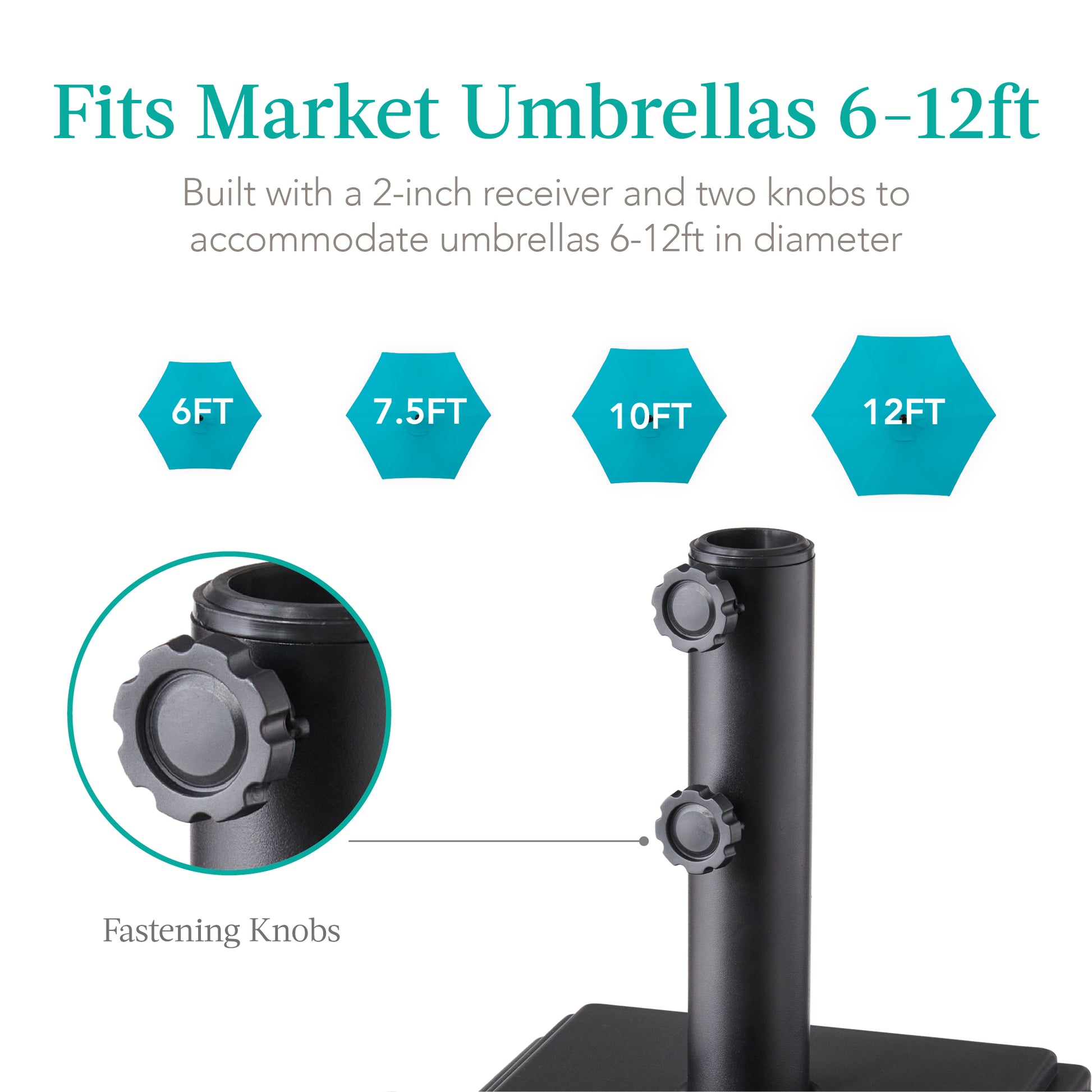 best choice products mobile hdpe plastic patio umbrella base Best Choice Products Mobile Umbrella Base, Fillable Heavy-Duty Market Stand w/4 Wheels, 2 Locks, 120lb Capacity
