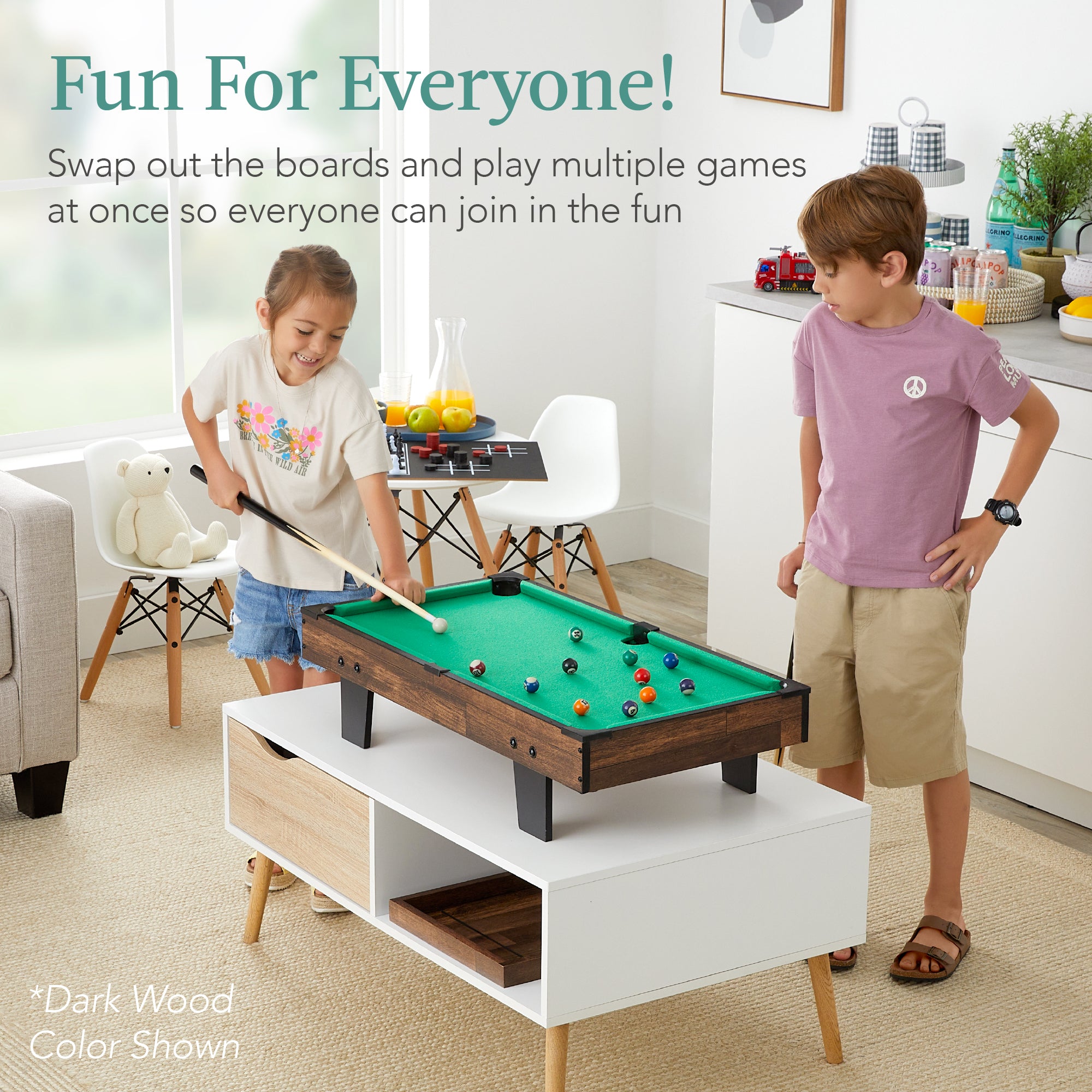 B＋COM PLAY 11-in-1 Combo Game Set w/ Ping Pong, Foosball, Air Hockey, 5