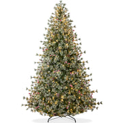 Pre-Lit Premium Semi-Flocked Cashmere Christmas Tree