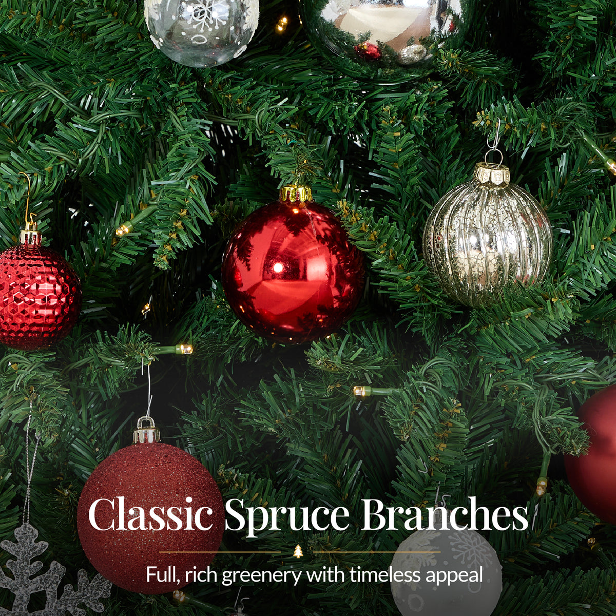 Artificial Pencil Christmas Tree with Viral Twinkling Lights, PreLit Spruce