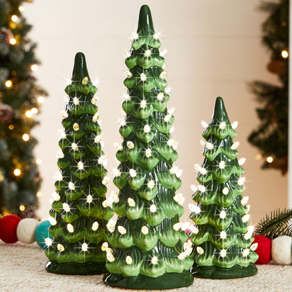  Best Choice Products 15in Ceramic Christmas Tree, Pre
