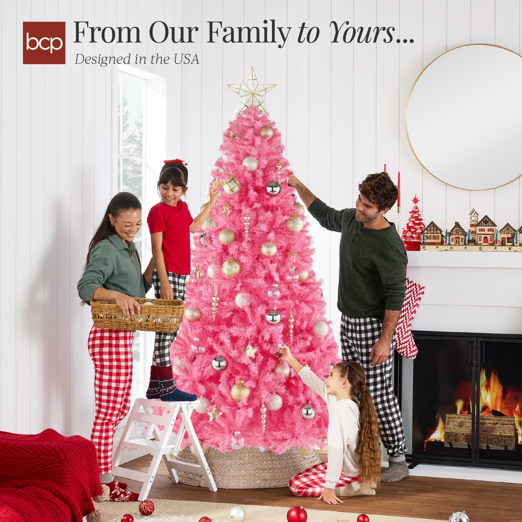 Artificial Pink Christmas Tree