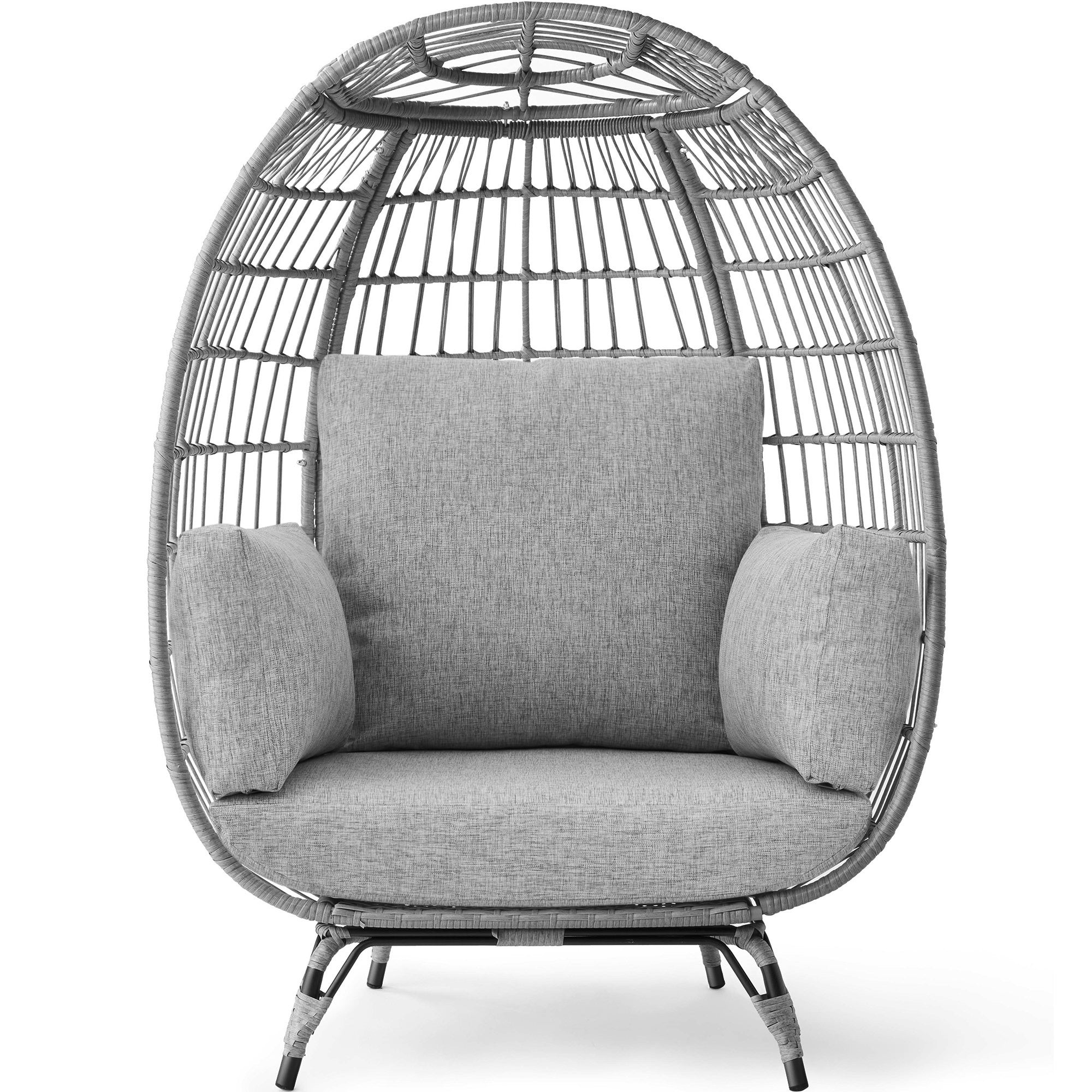 Wicker Egg Chair Oversized Indoor Outdoor Patio Lounger