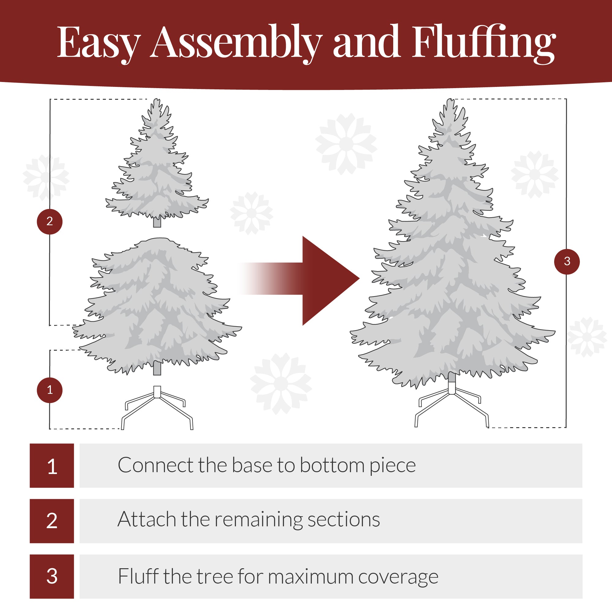 6ft Pre-Lit Hinged Artificial Pine Christmas Tree with 250 Lights