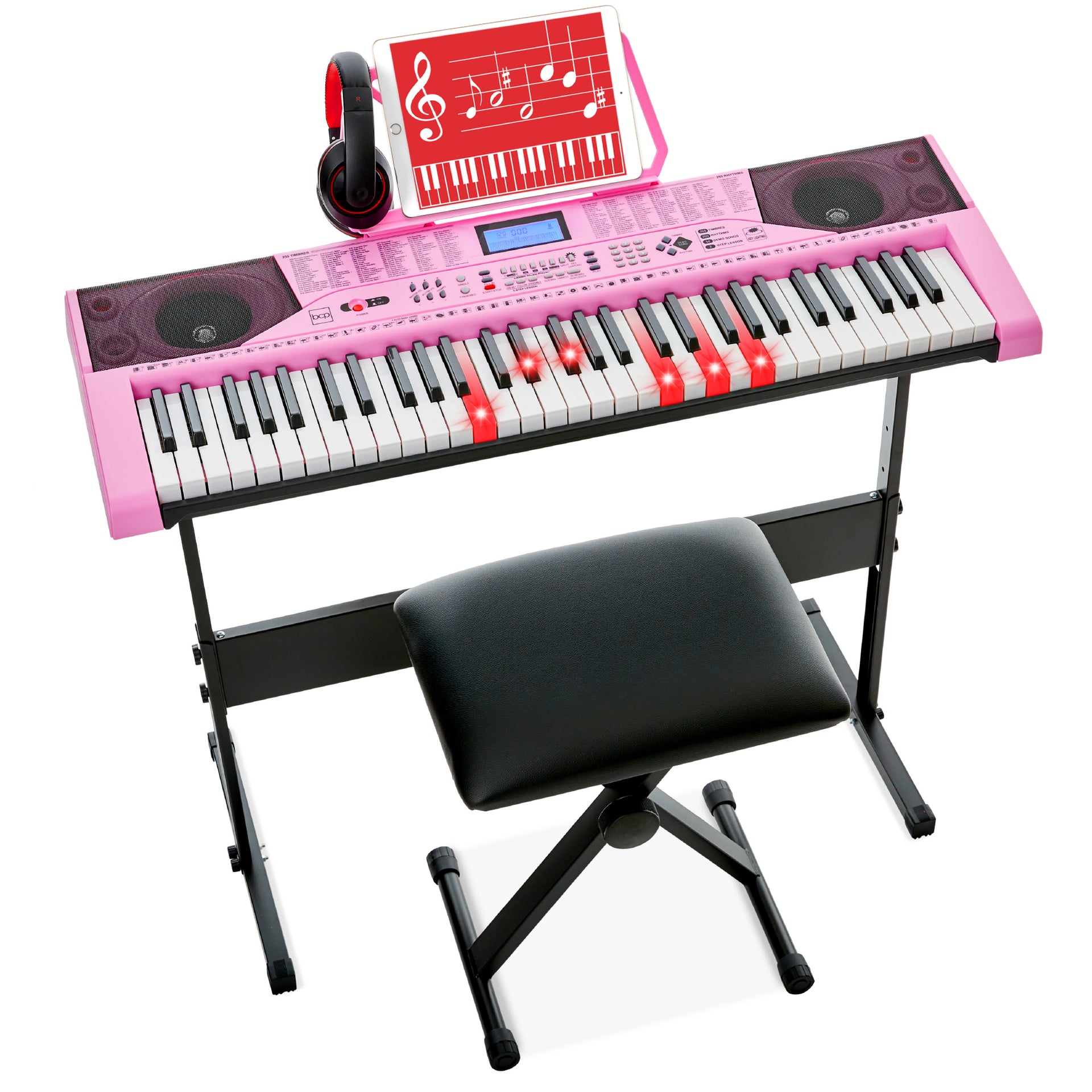 Tastiera Pianoforte Giocattolo BSD MQ-603UFB - Keyboard Elettronica 61 Tasti Con Microfono