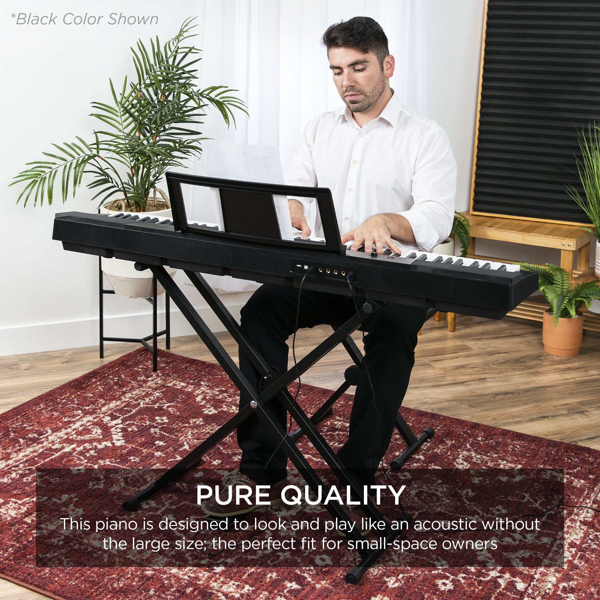 88-Key Digital 🎹 Piano Set w/ Semi-Weighted Keys, Stand, Sustain