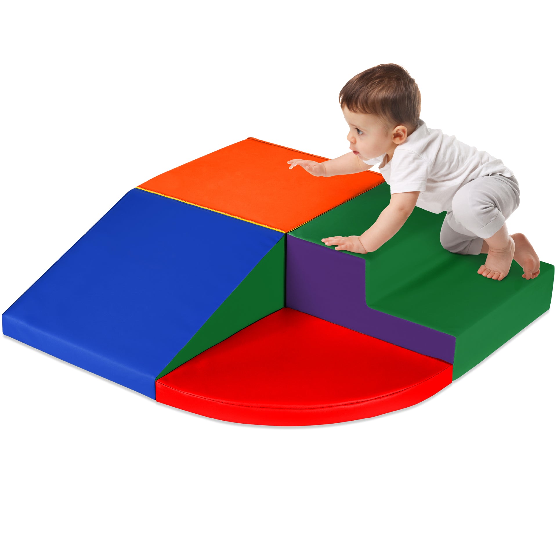 5-Piece Kids Climb & Crawl Soft Foam Shapes Structure Playset – Best Choice  Products