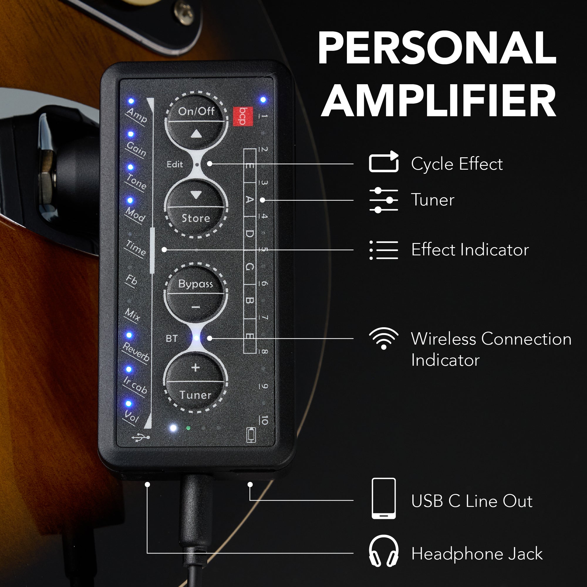 Beginner Electric Guitar Kit w/ Headphone Amp, Padded Gig Bag