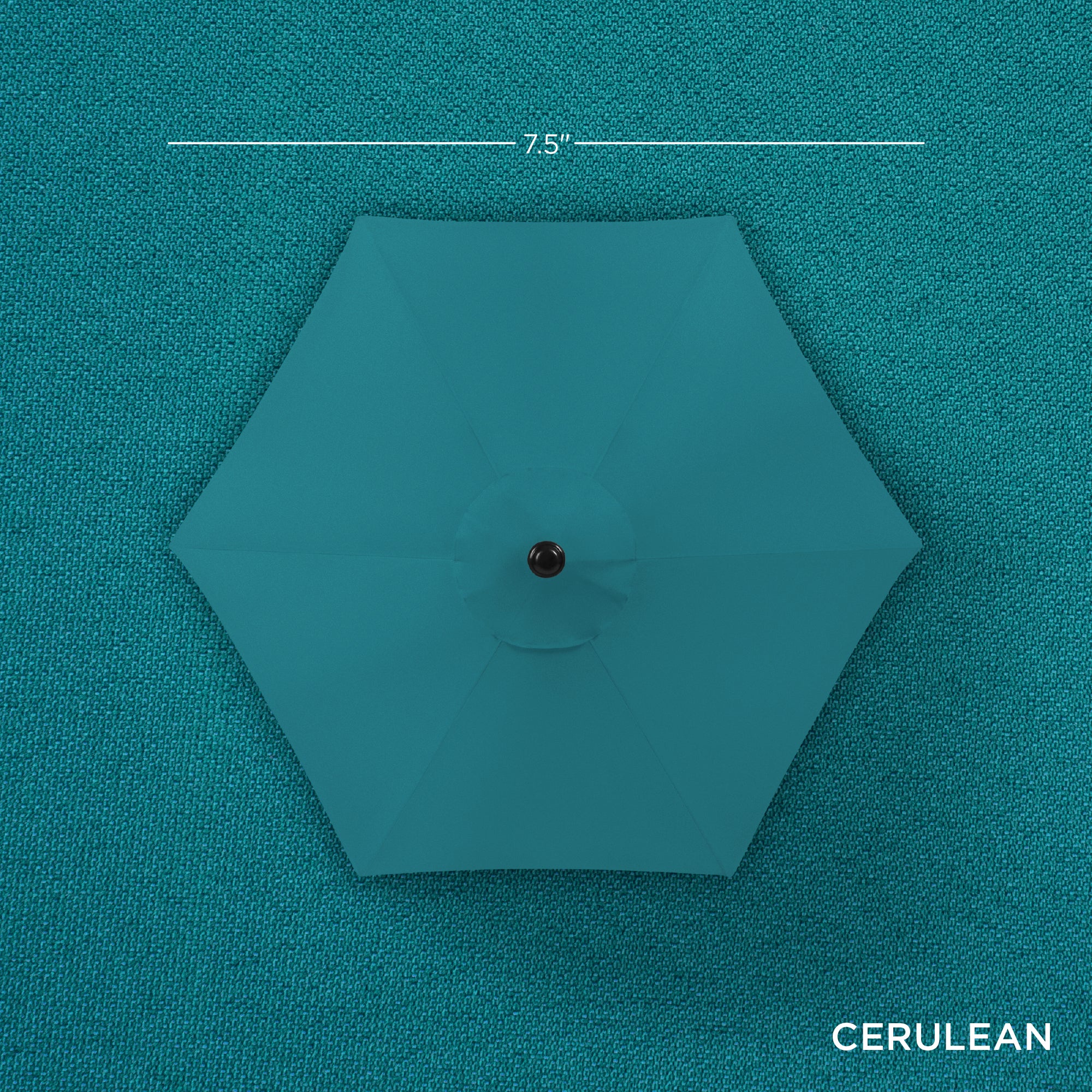 Outdoor Market Patio Umbrella w/ Push Button Tilt, Crank Lift - 7.5ft