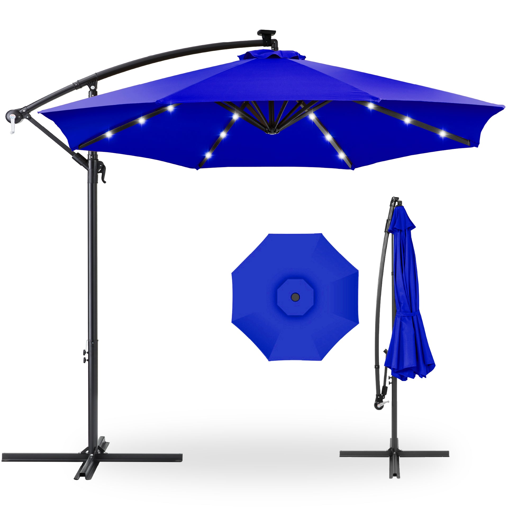 Solar LED Offset Patio Umbrella 10 ft Solar LED Offset Patio Umbrella 10 ft
