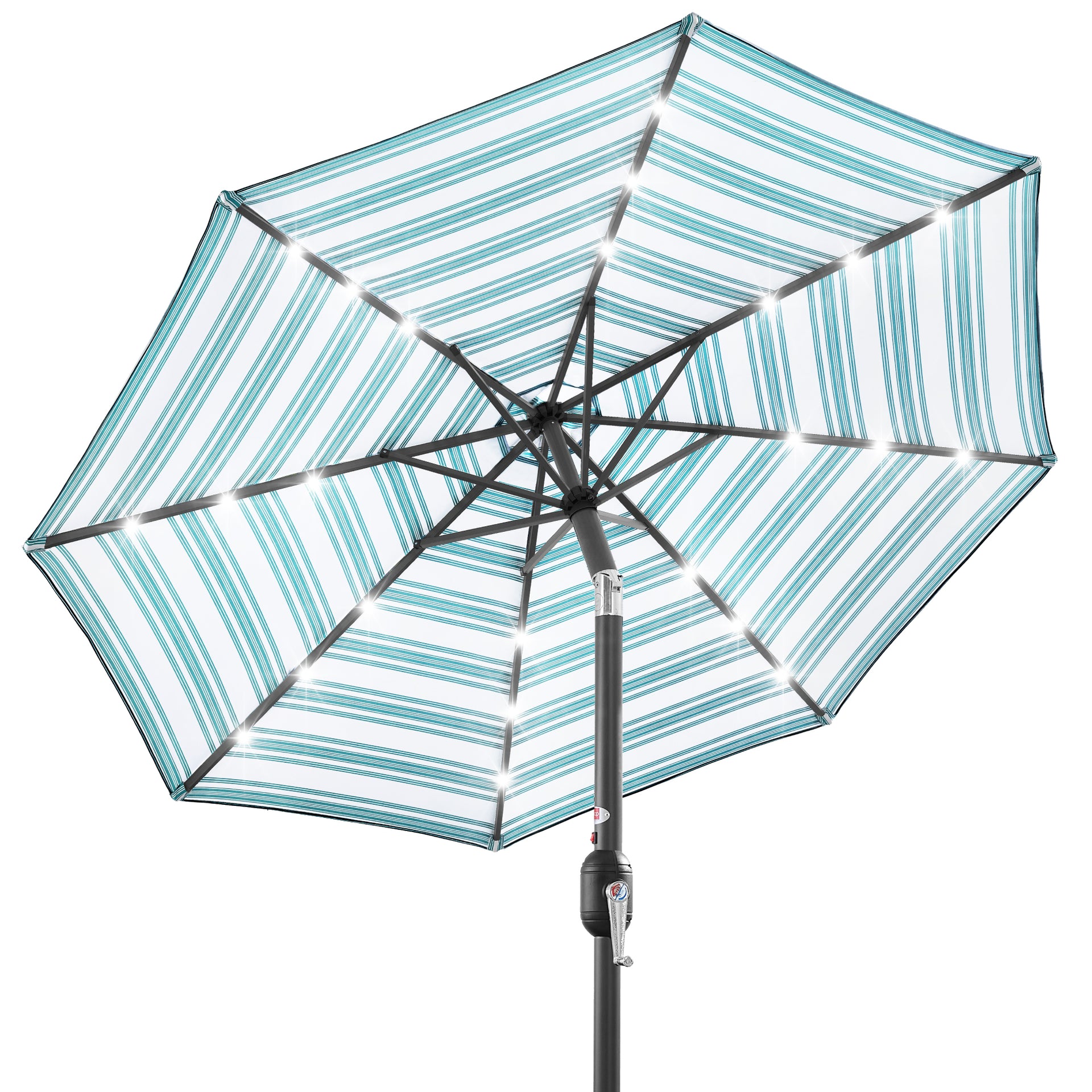 blue striped patio umbrella cheap Best Choice Products 10ft Solar LED Lighted w/ Tilt Adjustment, UV-Resistant Fabric Color:Black/Chrome ALDI MOTORCYCLE HELMET: THE Featuring a convenient crank goodordering