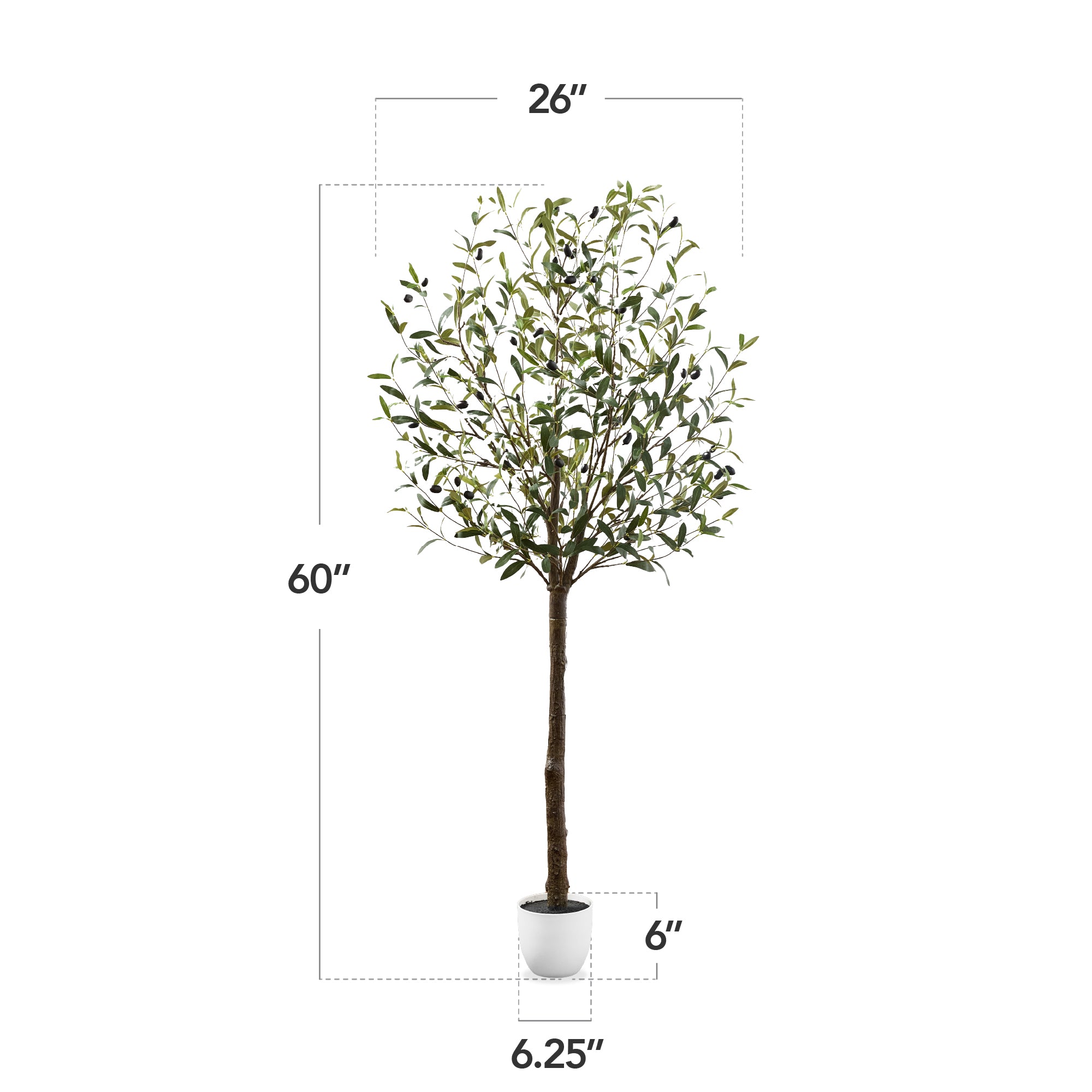 Best Choice Products 6.5Ft Artificial Olive Tree - Thumbnail 3