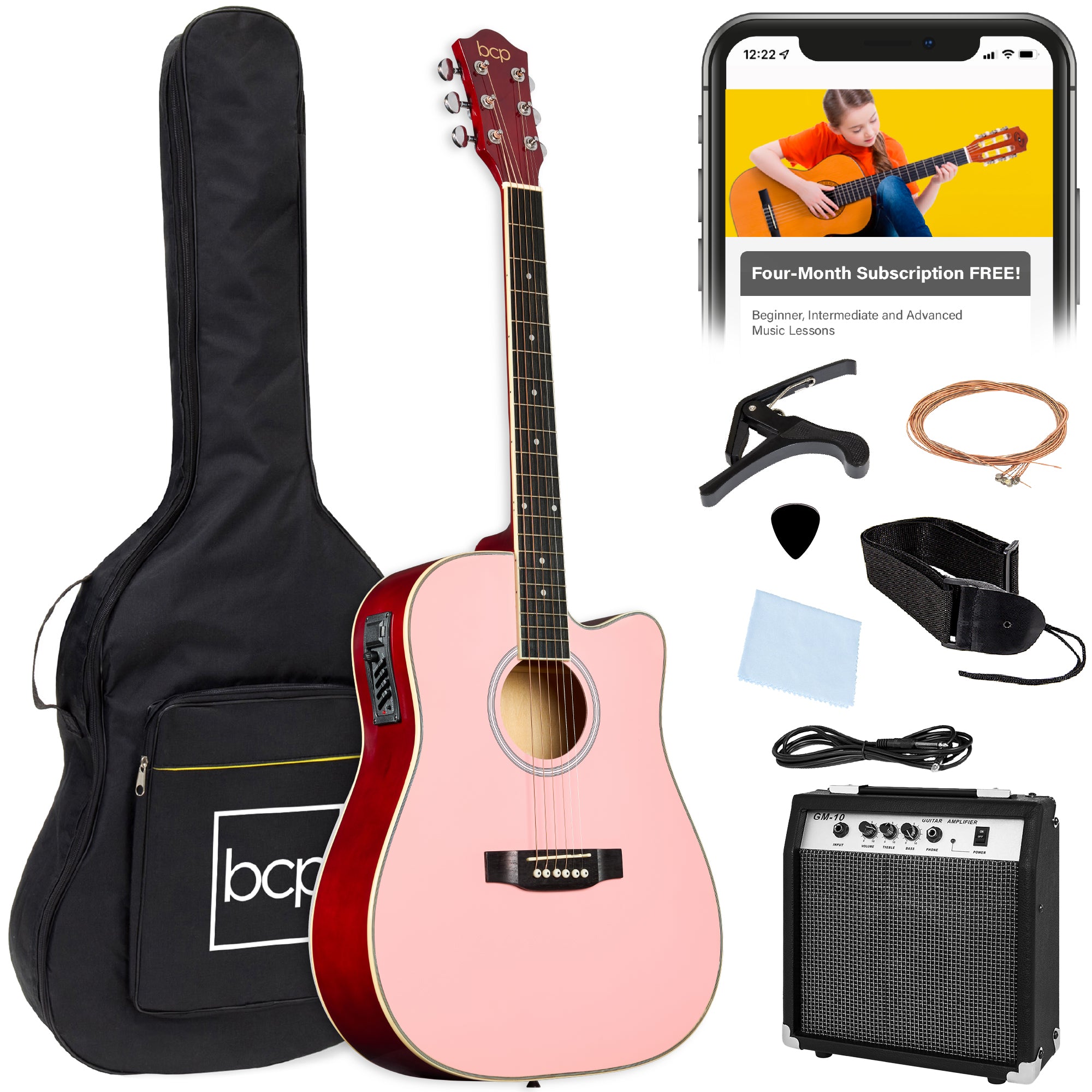 Acoustic Series The 1st. プロクラメイション　セット 41in Full Size Acoustic 🎸 Electric Cutaway Guitar Set w/ 10-Watt