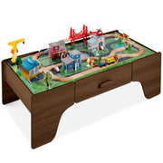 70-Piece Train Table, Large Multipurpose Playset w/ Reversible Table Top
