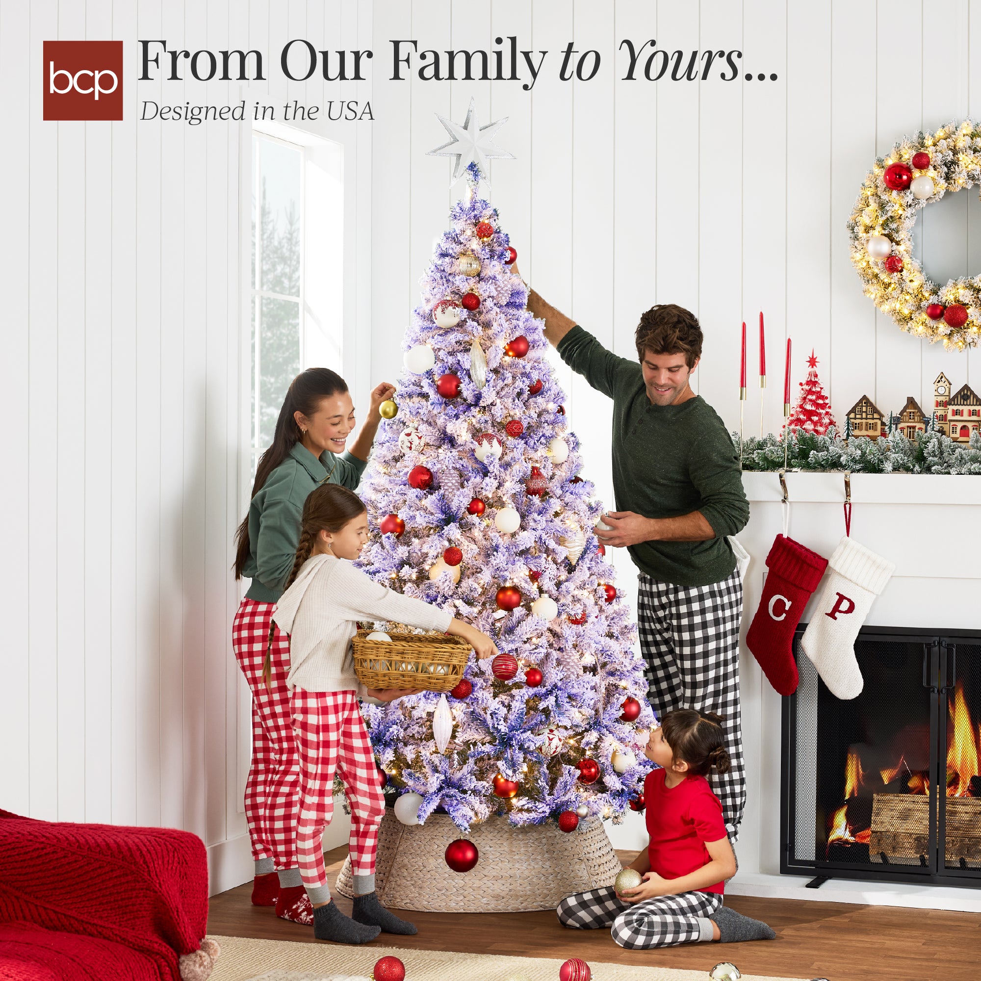 lavender holiday tree Pre-Lit Lavender Flocked Artificial Pine Christmas Tree w/ White Lights