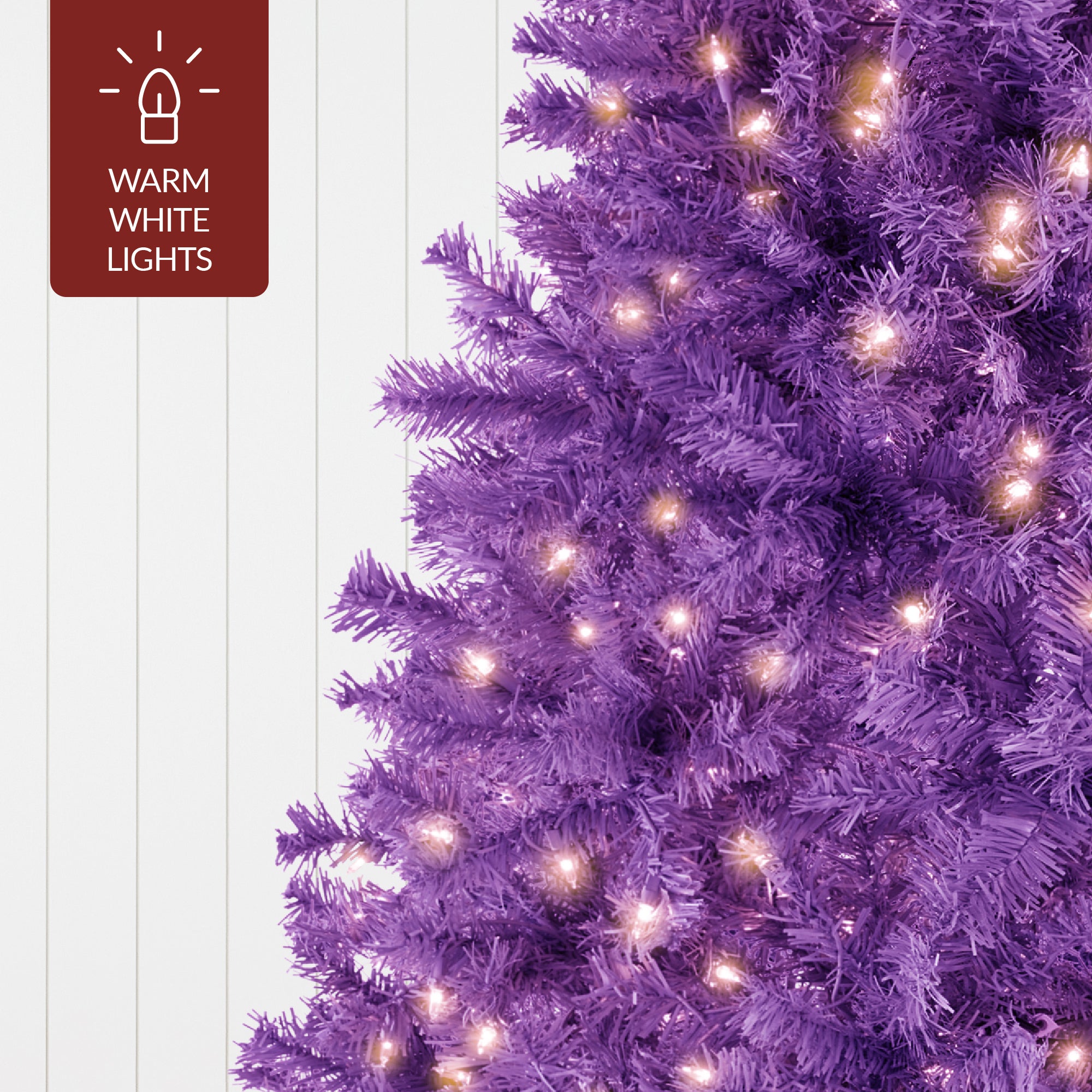 クリスマス bg Pre-Lit Artificial Purple Christmas Tree w/ Incandescent Lights