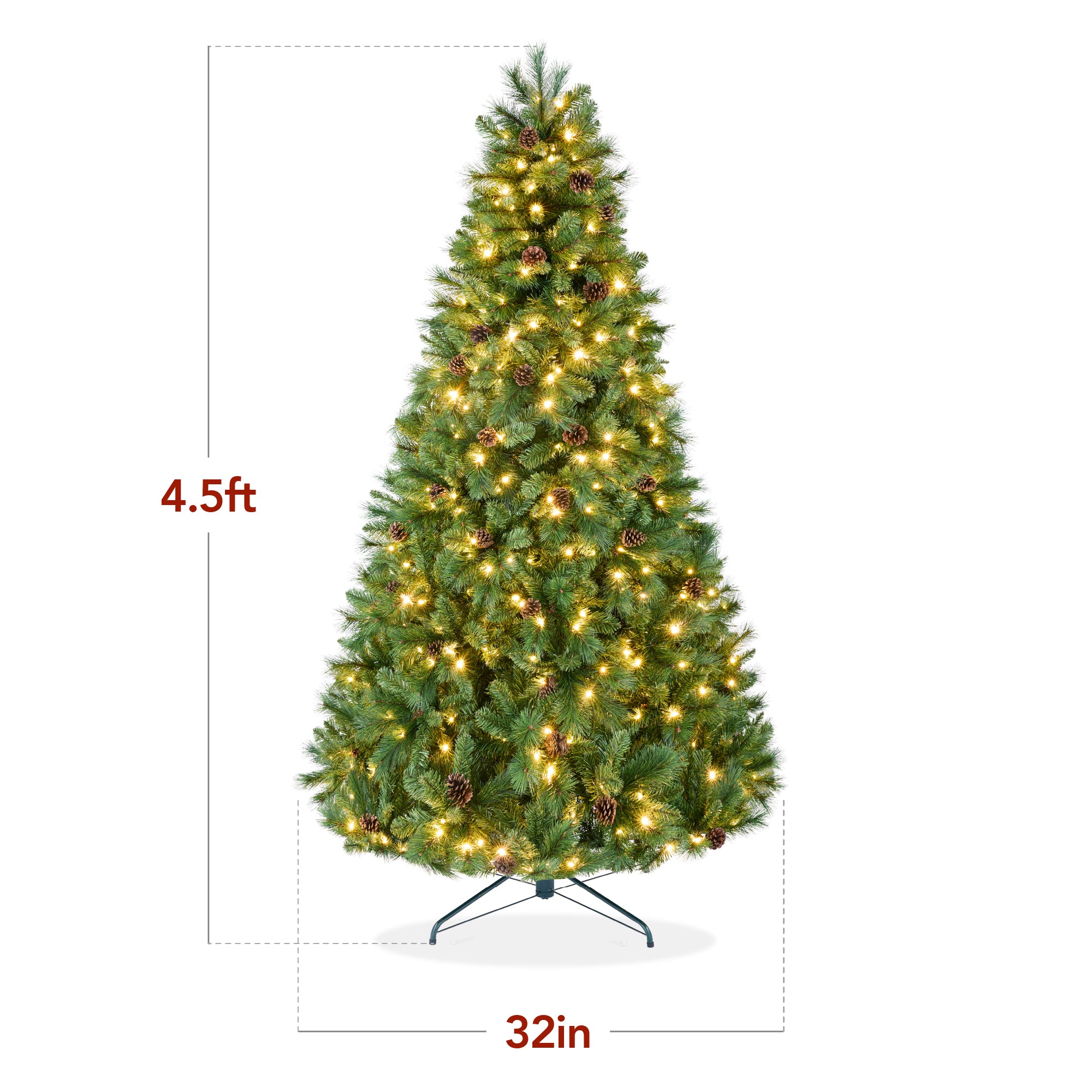 Best Choice Products Scotch Pine Christmas Tree - Thumbnail 5