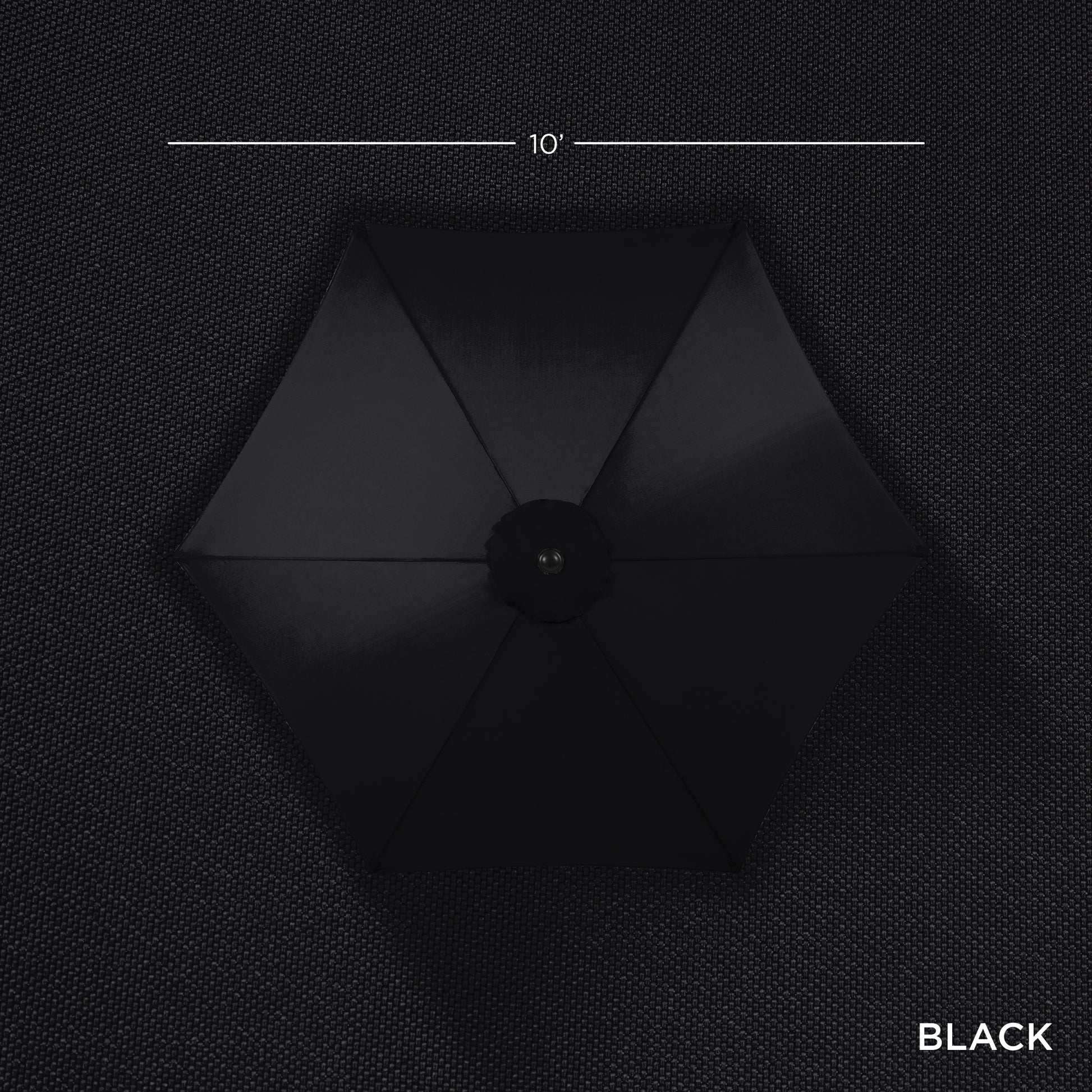 Outdoor Woodgrain Pattern Patio Umbrella Decoration w/ Tilt, Crank - 10ft