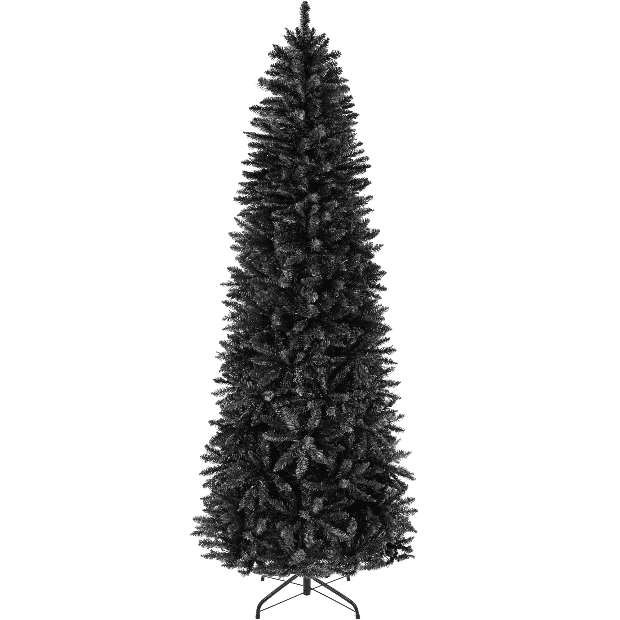 Black Artificial Pencil Holiday Christmas Tree
