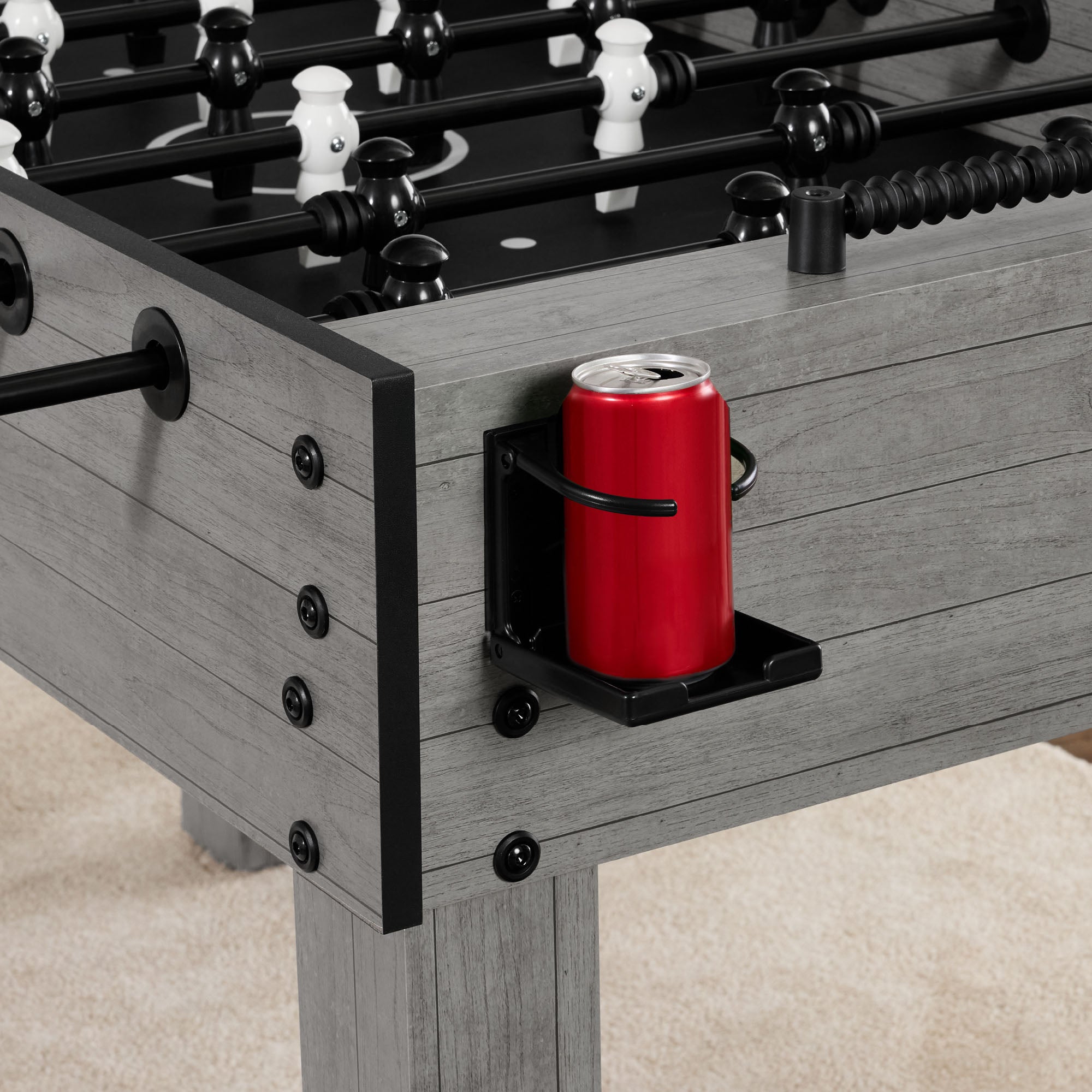 Large Full-Size Foosball Table w/ 2 Balls, 2 Cup Holders - 54in