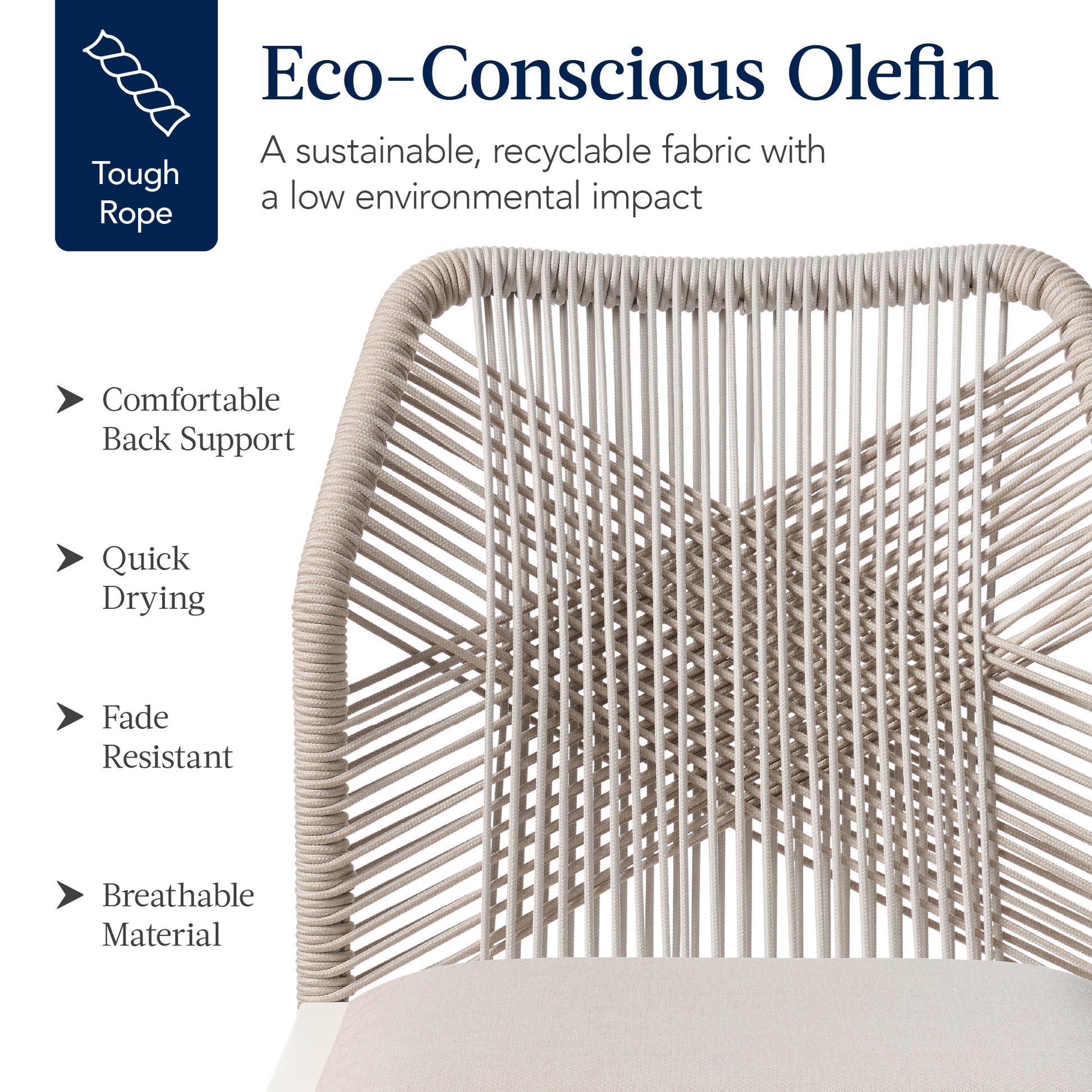 Set of 2 Indoor/Outdoor Aluminum Side Dining Chairs w/ All-Weather Rope