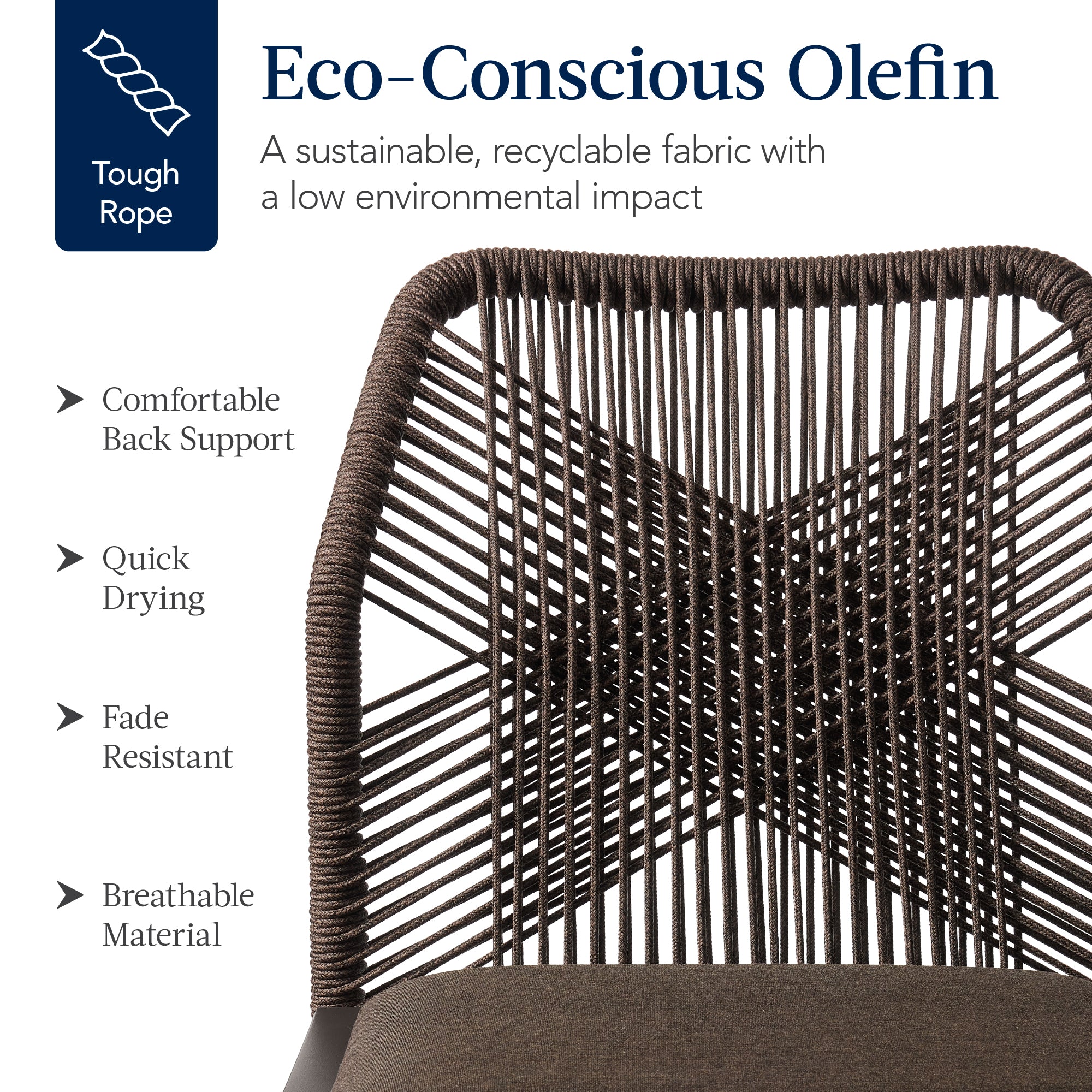 Set of 2 Indoor/Outdoor Aluminum Side Dining Chairs w/ All-Weather Rope