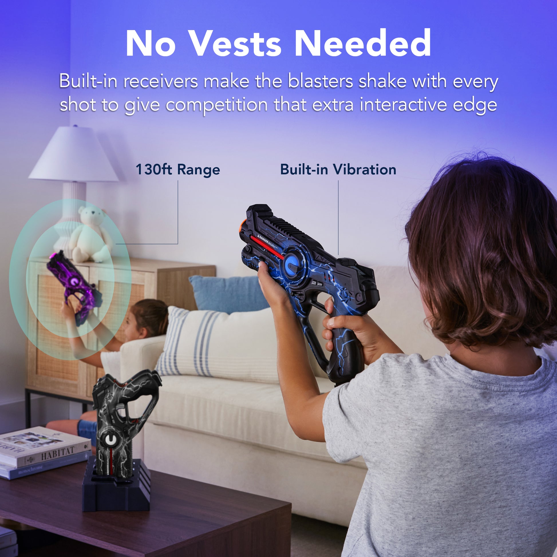 Best Choice Products Set Of 4 Rechargeable Laser Tag Blasters No Vests Needed W Docking Station Gray Purple Red Blue Best Choice Products Set Of 4 Rechargeable Laser Tag Blasters No Vests Needed W Docking Station Gray Purple Red Blue