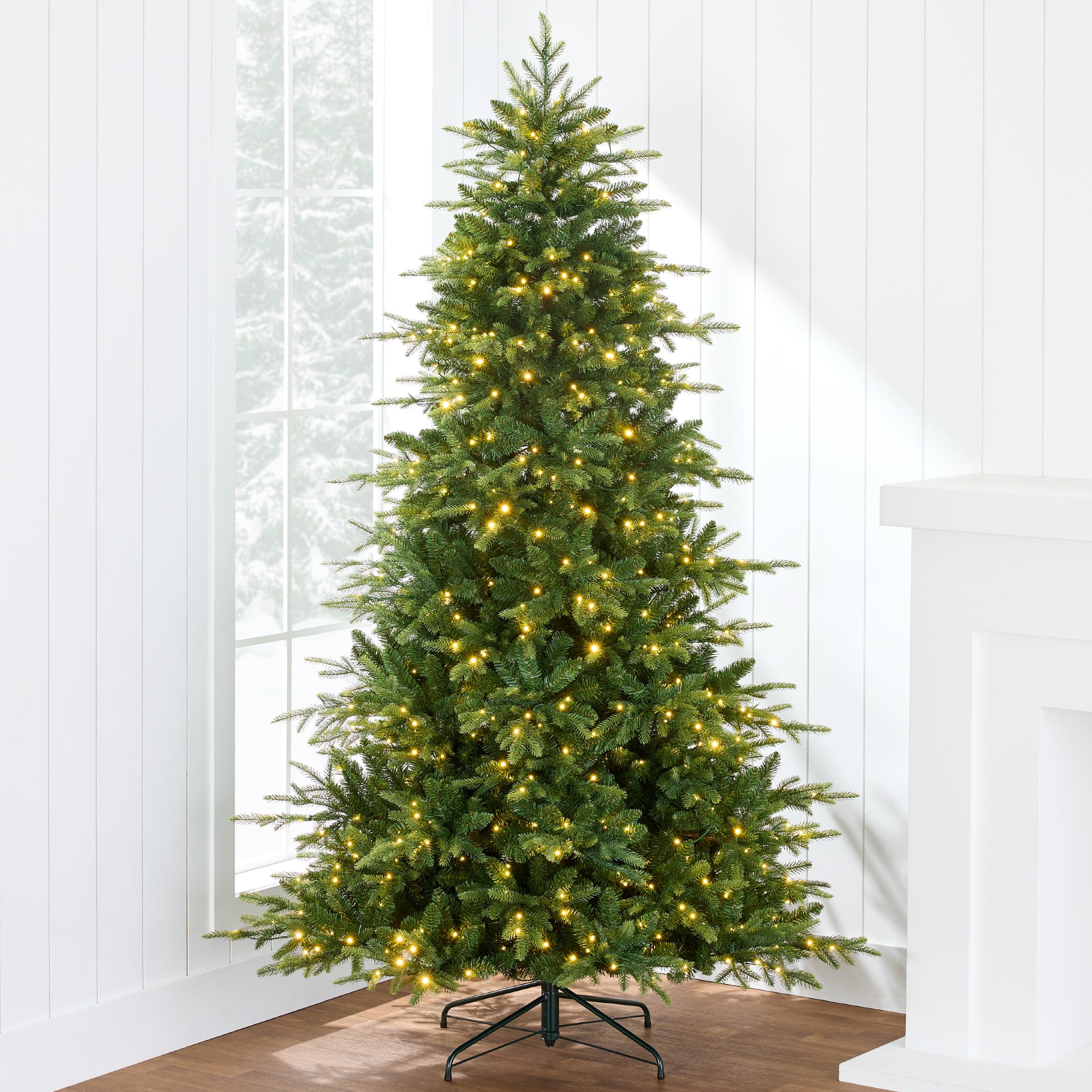 Pre-Lit Artificial Full Aspen Christmas Tree w/ 2-in-1 Micro LED Lights - 6ft