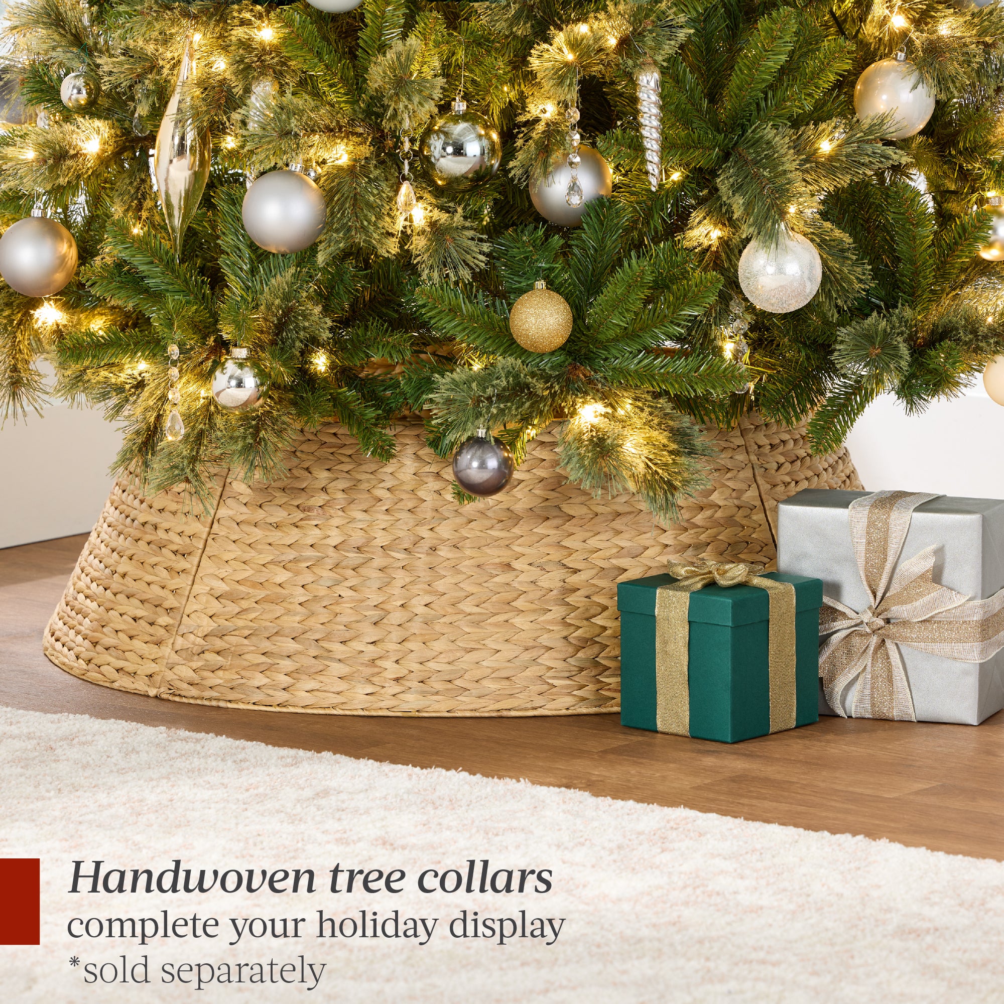 Pre-Lit Premium Cashmere Christmas Tree w/ Cordless Connection