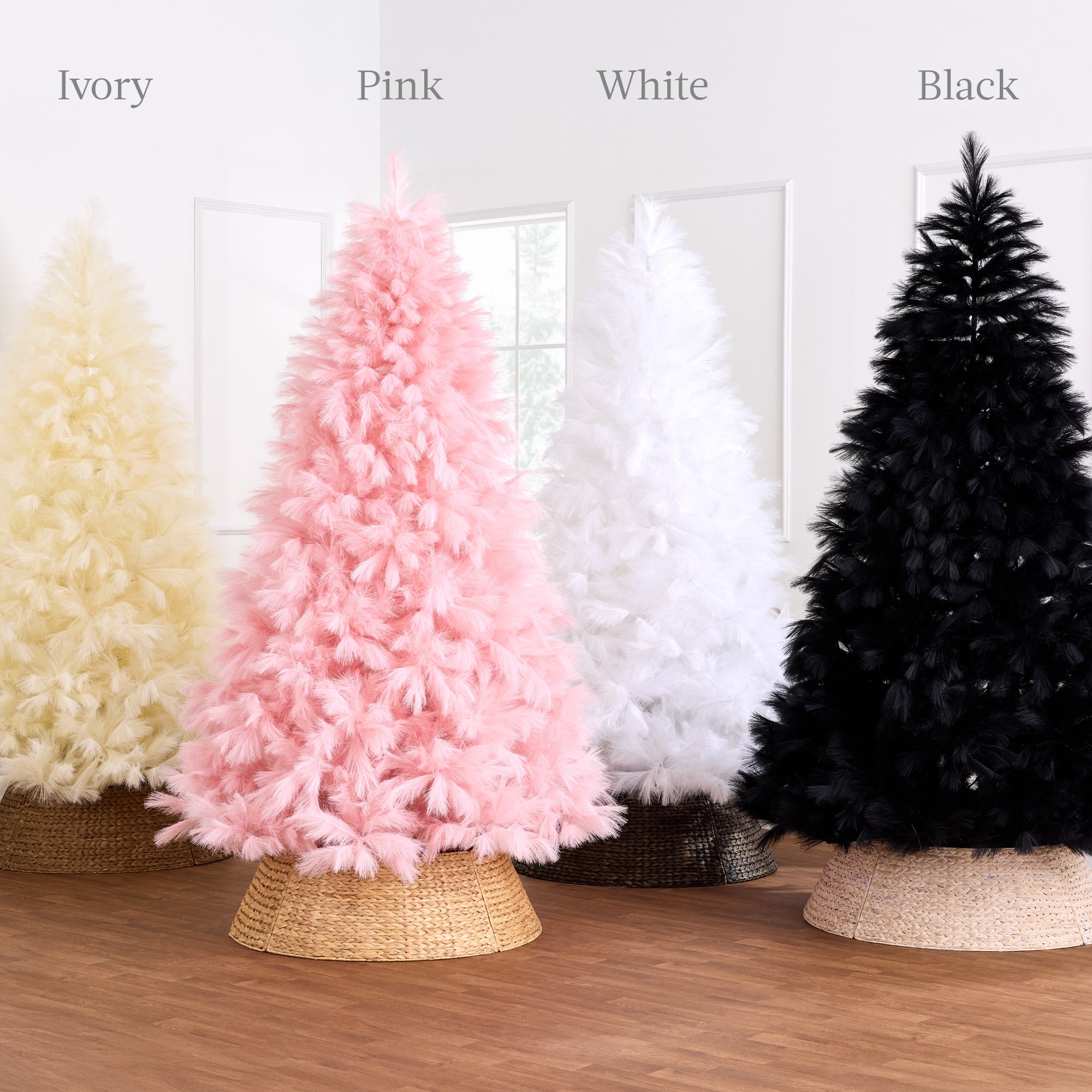 Best Choice Products Artificial Pampas Christmas Tree - Thumbnail 4