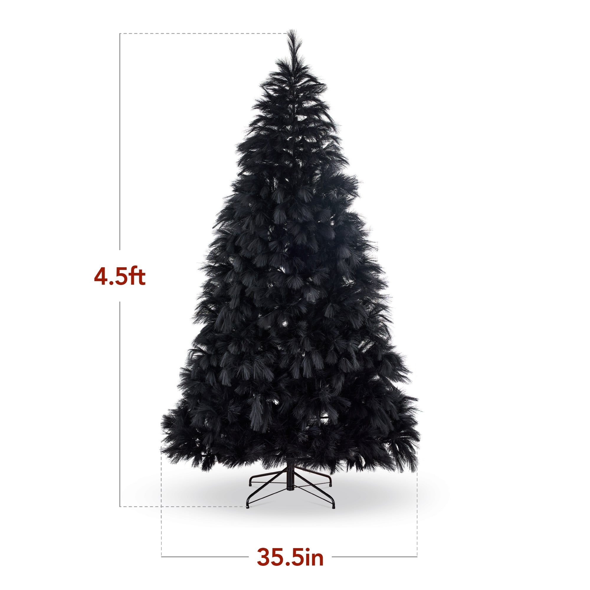 Best Choice Products Artificial Pampas Christmas Tree - Thumbnail 2