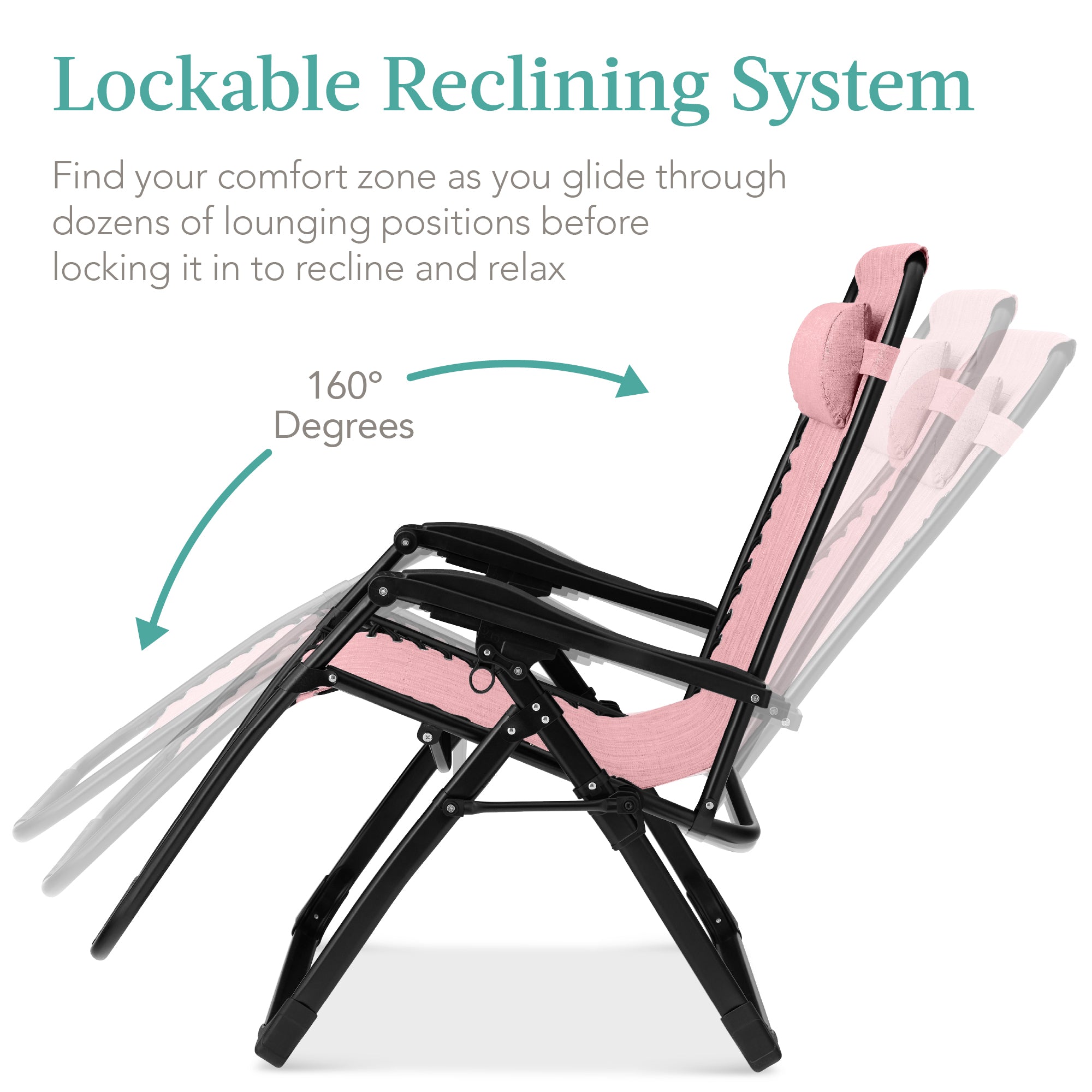 Oversized Zero Gravity Chair, Folding Outdoor Recliner w