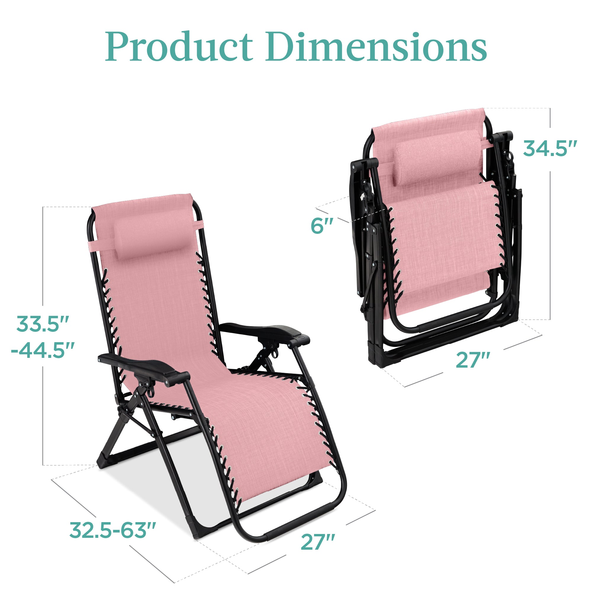 Oversized Zero Gravity Chair, Folding Outdoor Recliner w