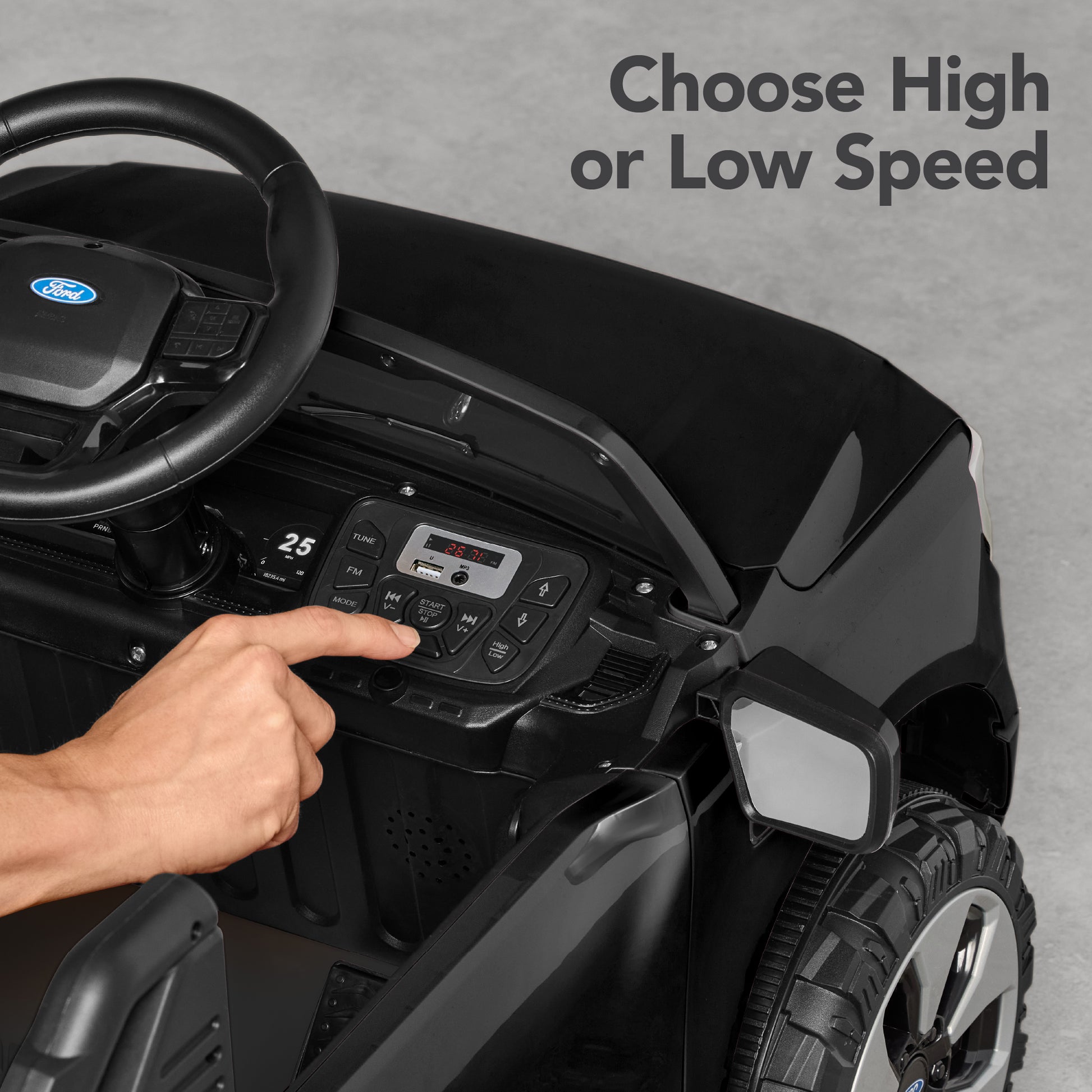 12V Kids Ride On Car Officially Licensed Ford Lightning w/ Remote, 2 Speeds