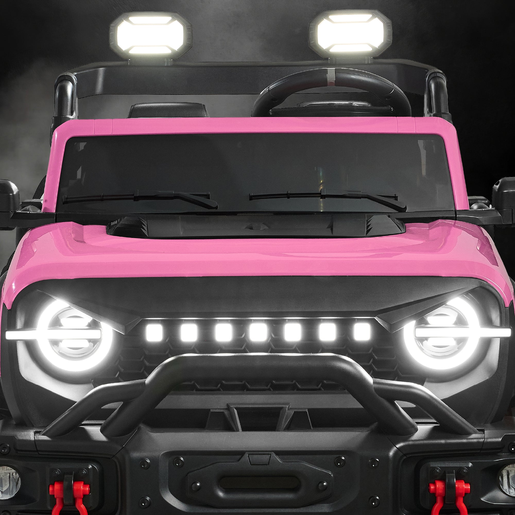 24V 2-Seater Electric Ride-On Car Truck w/ Parent Control, Bluetooth