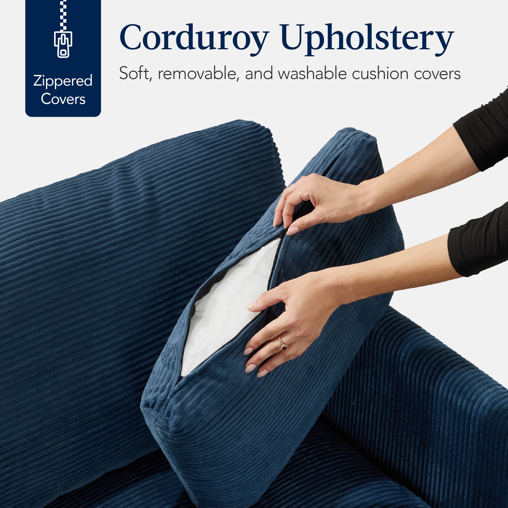 Modular Sectional Pillowtop Sofa w/ Ottoman & Storage  82in